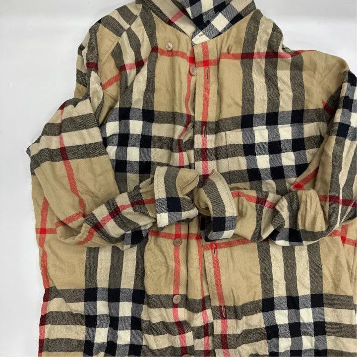 Burberry Burberry Burberry Beige Check Long Sleeve Shirt for Men-25 Size US M / EU 48-50 / 2 - 5 Thumbnail