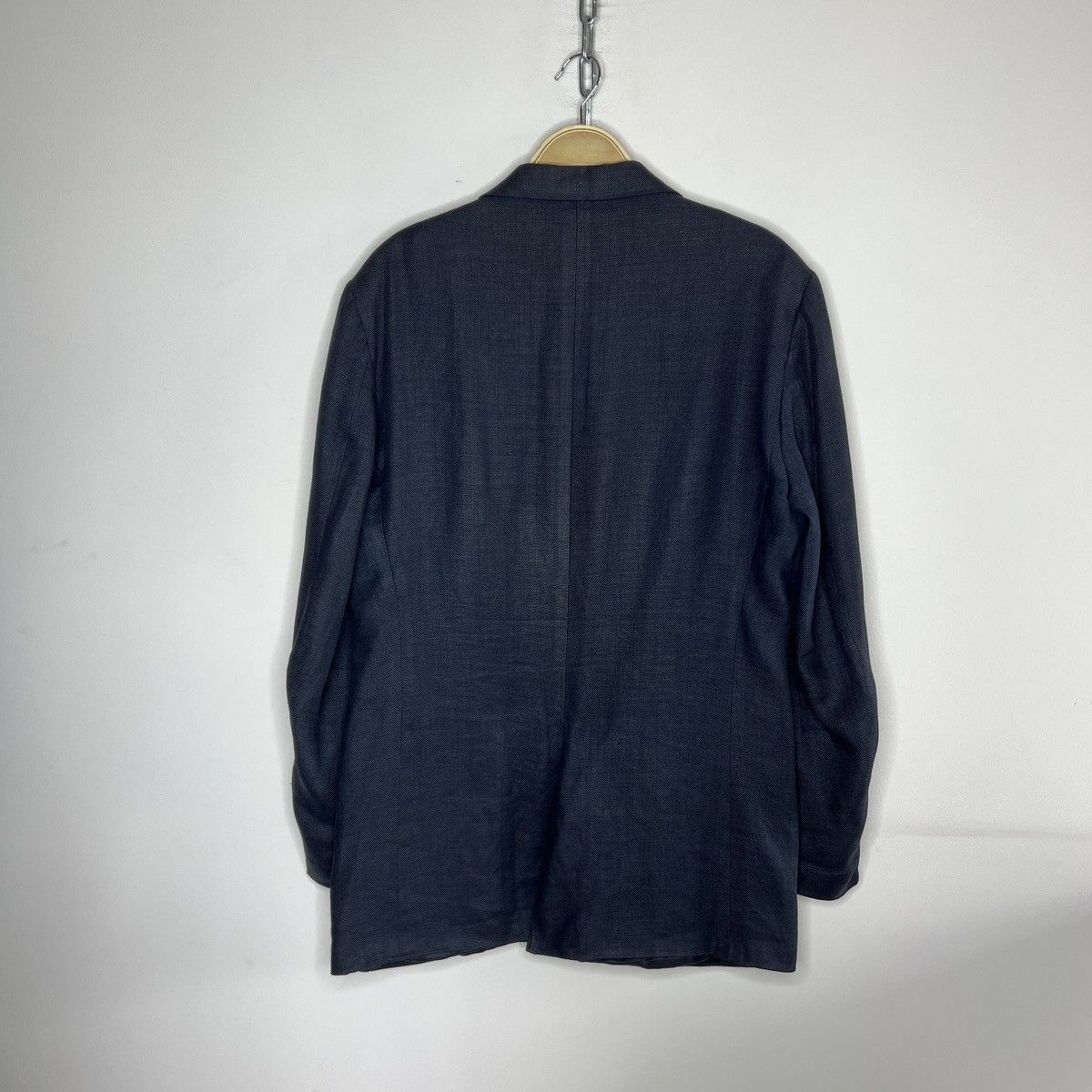 Polo Ralph Lauren × Ralph Lauren Vintage 90s Polo Ralph Lauren Wool/Linen Blazer 42R Size 42R - 10 Thumbnail