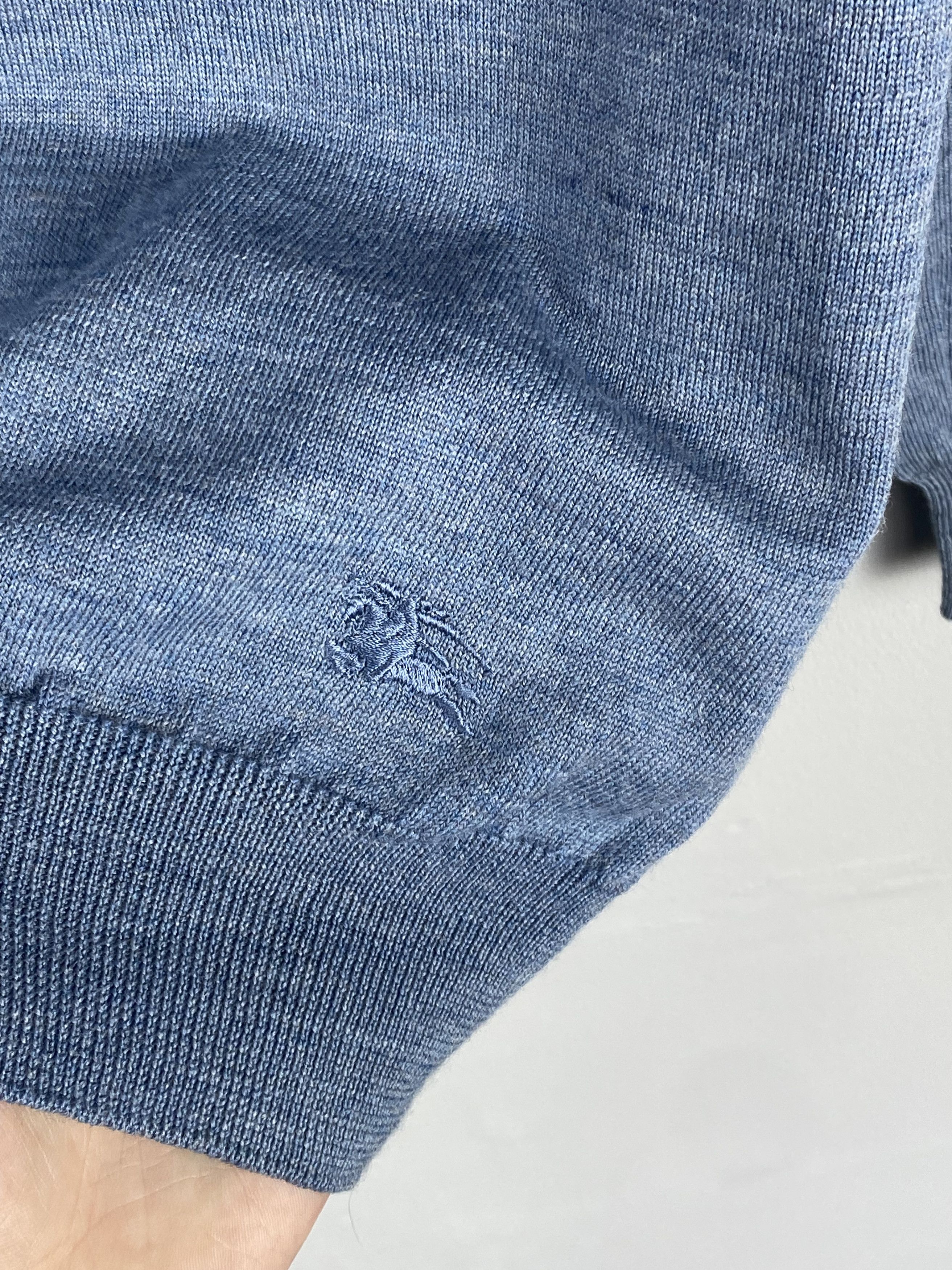 Burberry Vintage Burberry Baby Blue Wool Sweater Knitwear Size US M / EU 48-50 / 2 - 4 Thumbnail