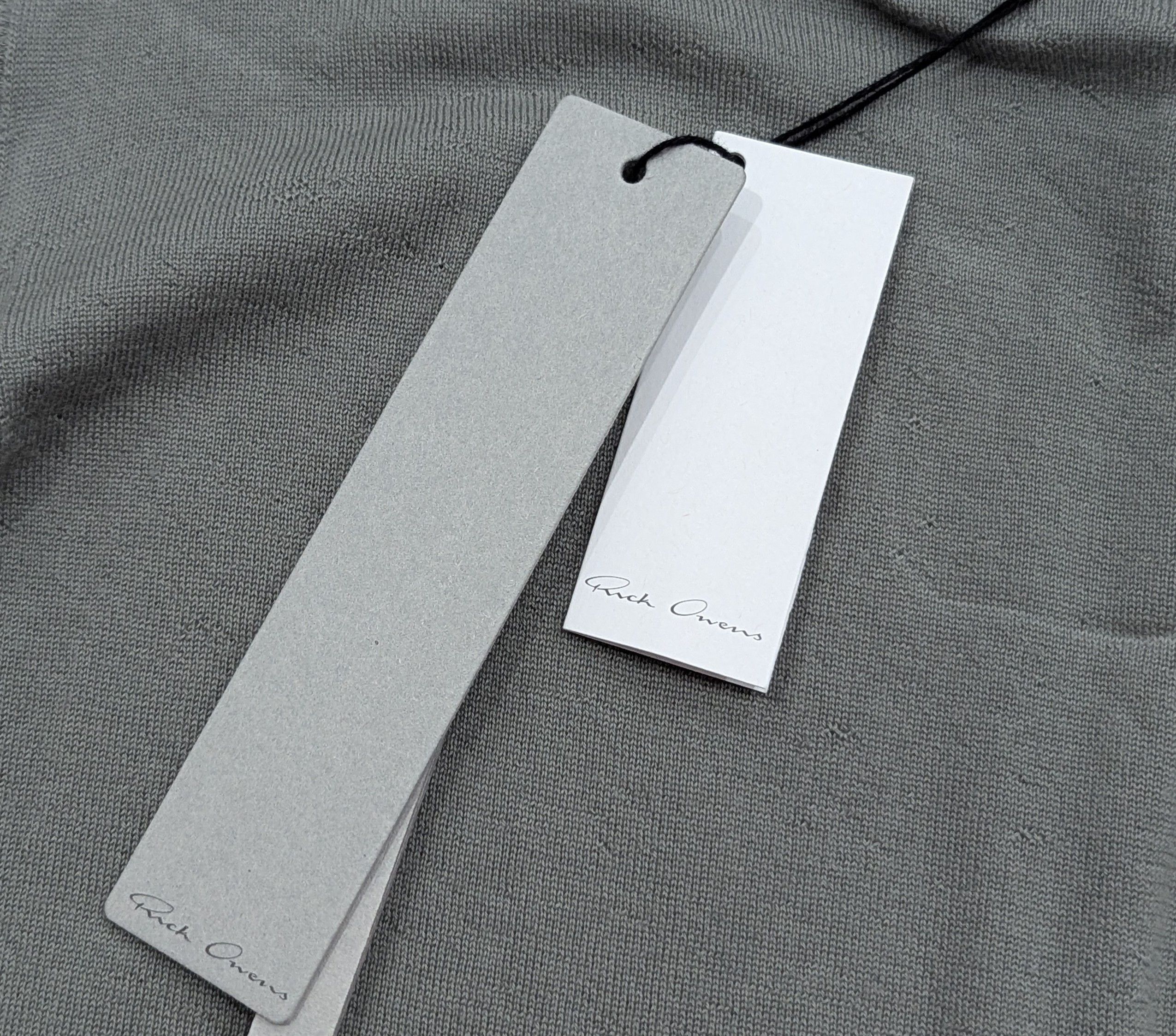 Rick Owens Rick Owens Cropped Cashmere Sweater Celadon Green Medium Size US M / EU 48-50 / 2 - 9 Thumbnail