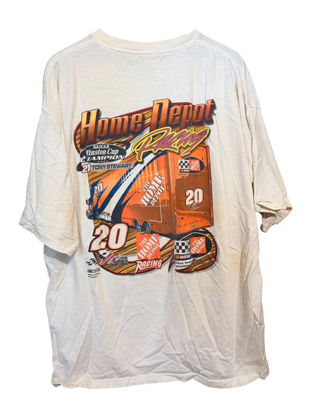 Vintage Tony Stewart Home Depot Tee Size US XXL / EU 58 / 5 - 3 Thumbnail