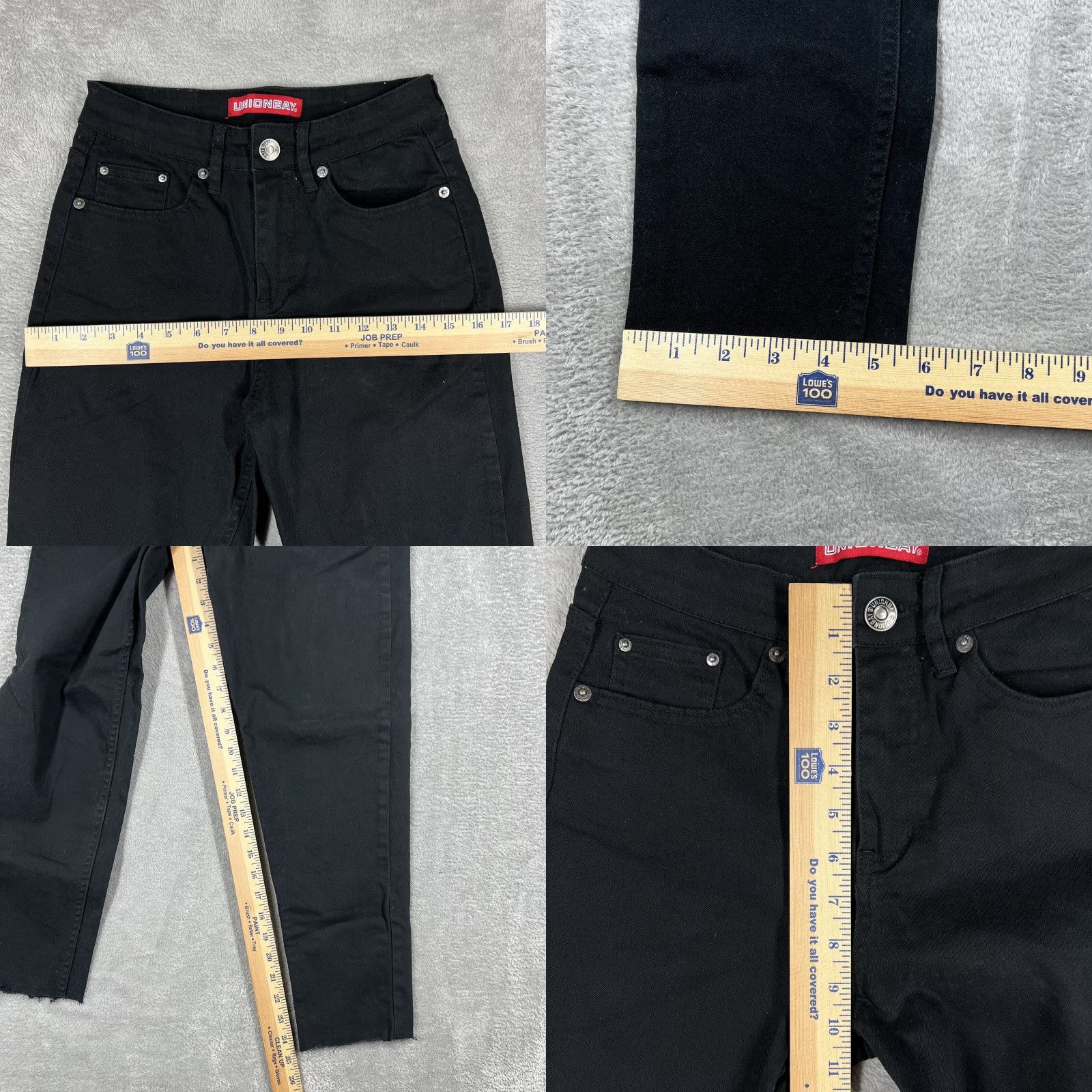 Vintage Union Bay Jeans Women’s Black Skinny Size 0 Cotton Spandex EUC Womens Size 25" / US 0 / IT 36 - 9 Thumbnail