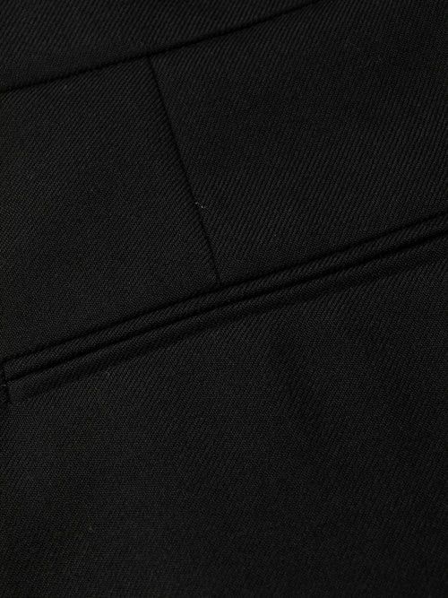 Saint Laurent Paris o1s1wg111024 Culottes in Wool Gabardine Pants in Black Size 26" / US 2 / IT 38 - 4 Thumbnail