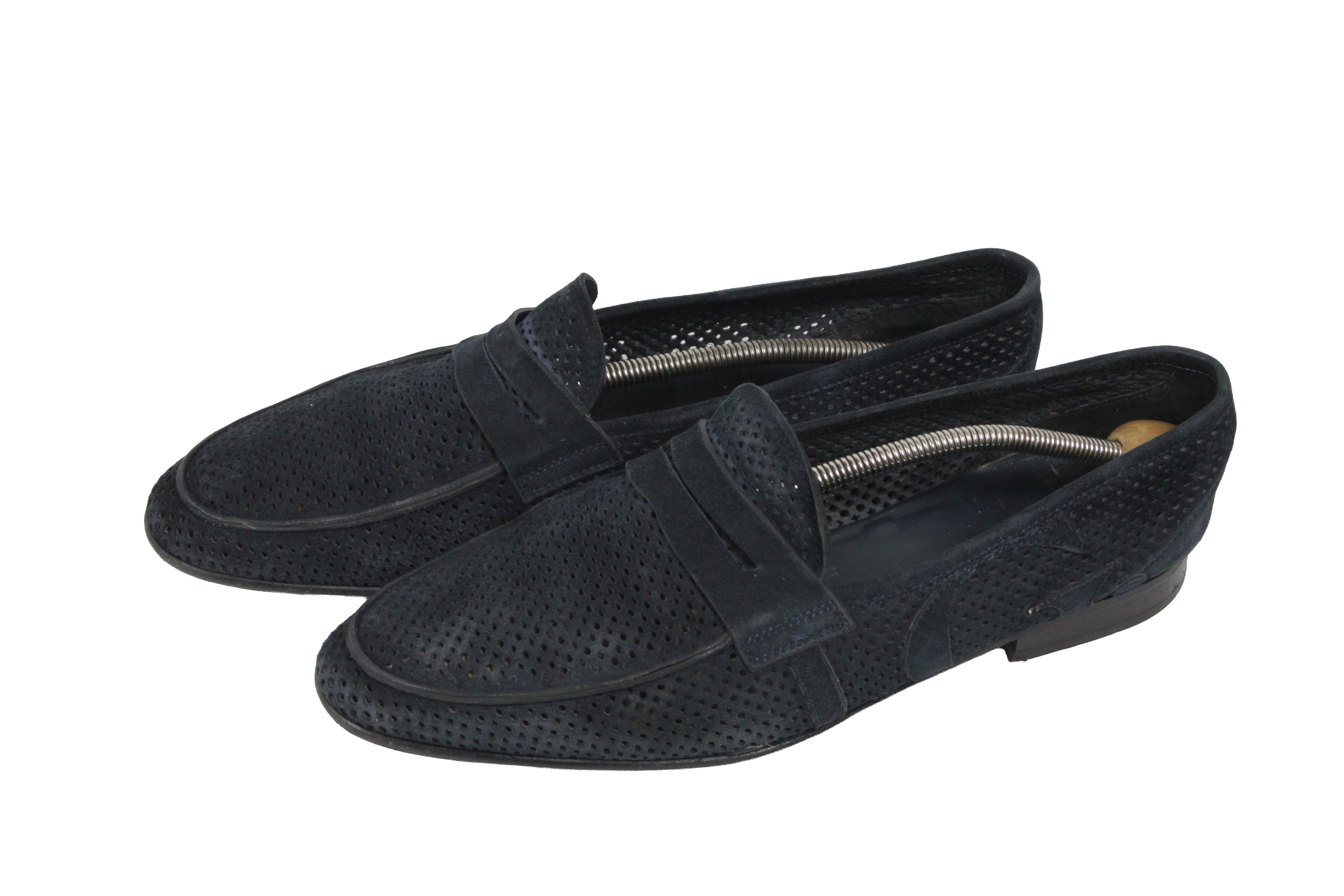 John Galliano 00S Logo Y2K Style Suede Mesh Loafers Vintage Size US 11 / EU 44 - 3 Thumbnail