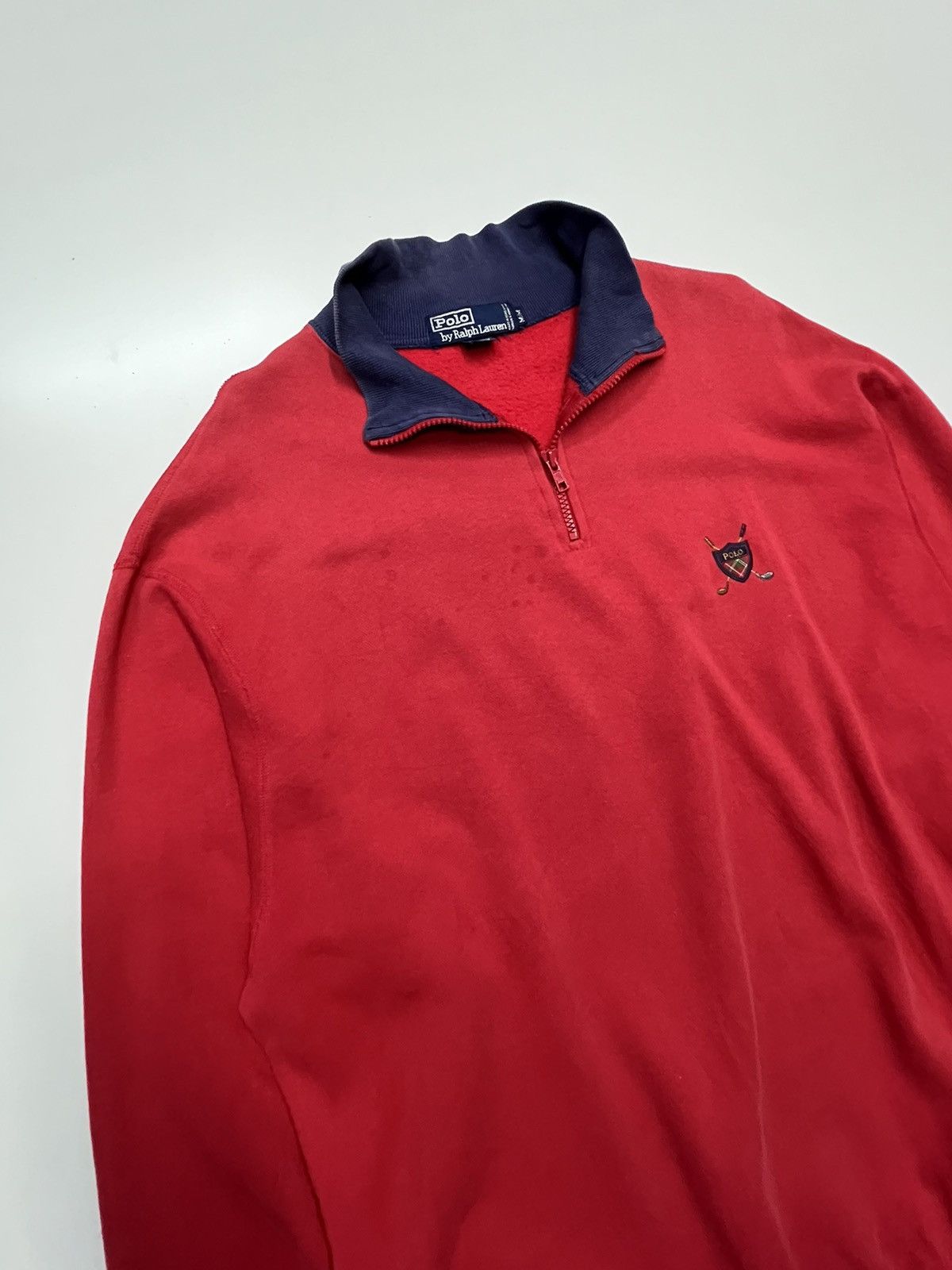 Polo Ralph Lauren Vintage Polo by Ralph Lauren Halfzipper Sweatshirt Size US M / EU 48-50 / 2 - 2 Thumbnail