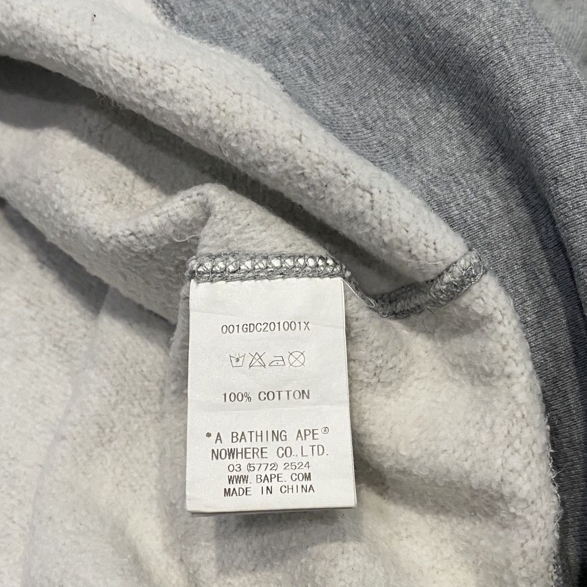Bape Bape Back Big Logo Gray Hoodie Size US XL / EU 56 / 4 - 7 Thumbnail