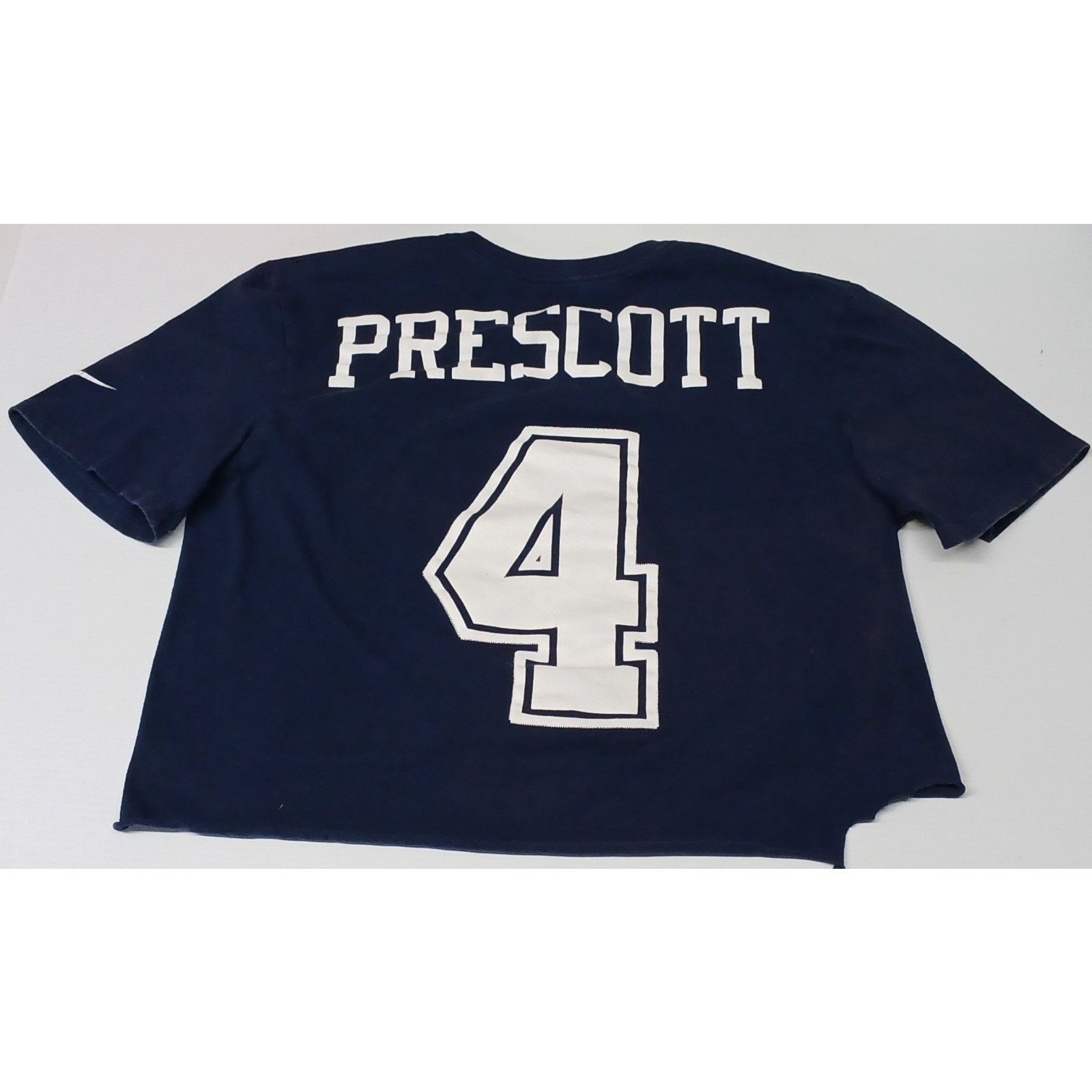 Nike Nike Tee (Medium) Blue NFL Dallas Cowboys #4 Crop Shirt Size US M / EU 48-50 / 2 - 8 Thumbnail
