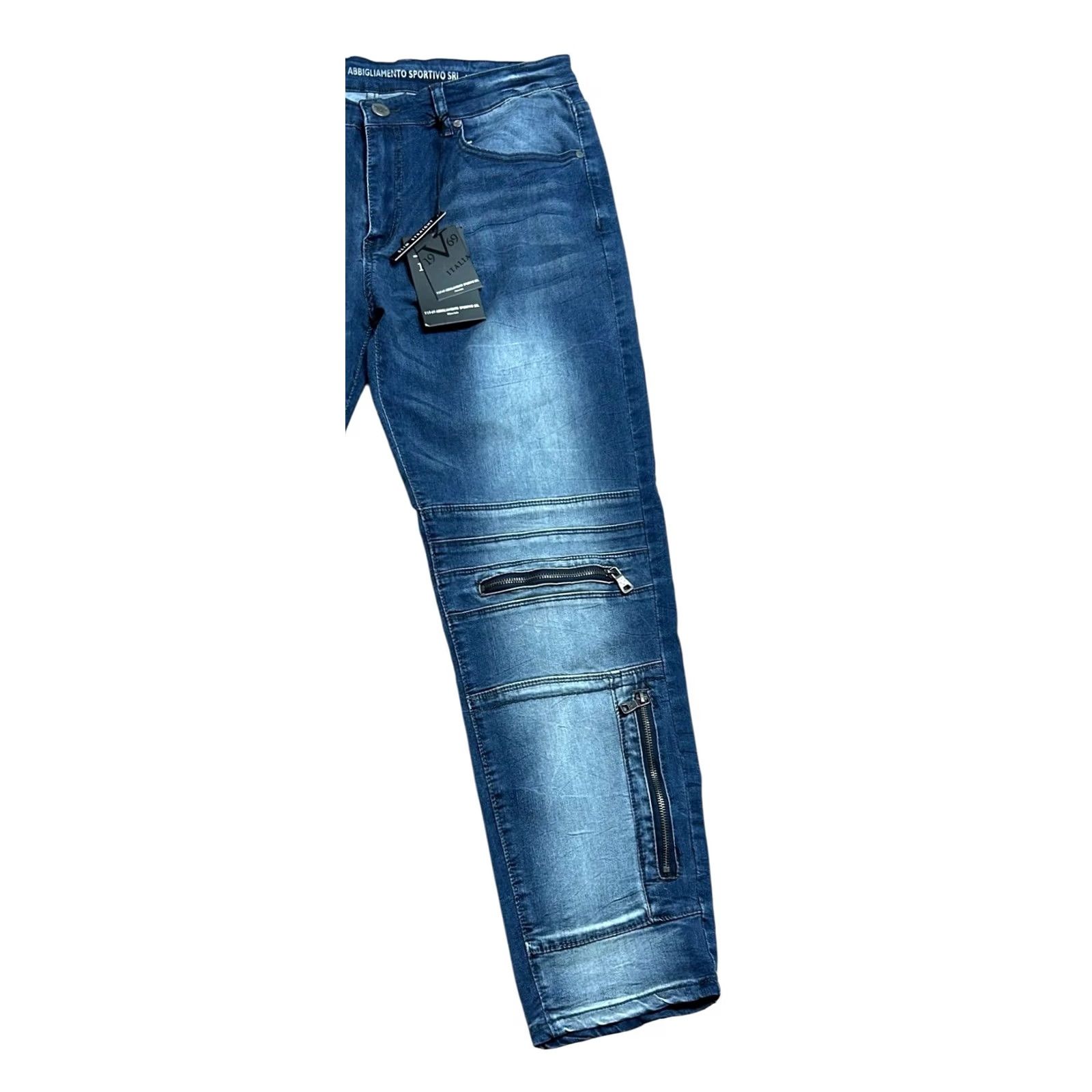 Vintage V1969 Italia Jeans Angie to Sportive SRI 36x30 NWT Men Jeans Biker Slim Straight Shirt? Size US 38 / EU 54 - 3 Thumbnail