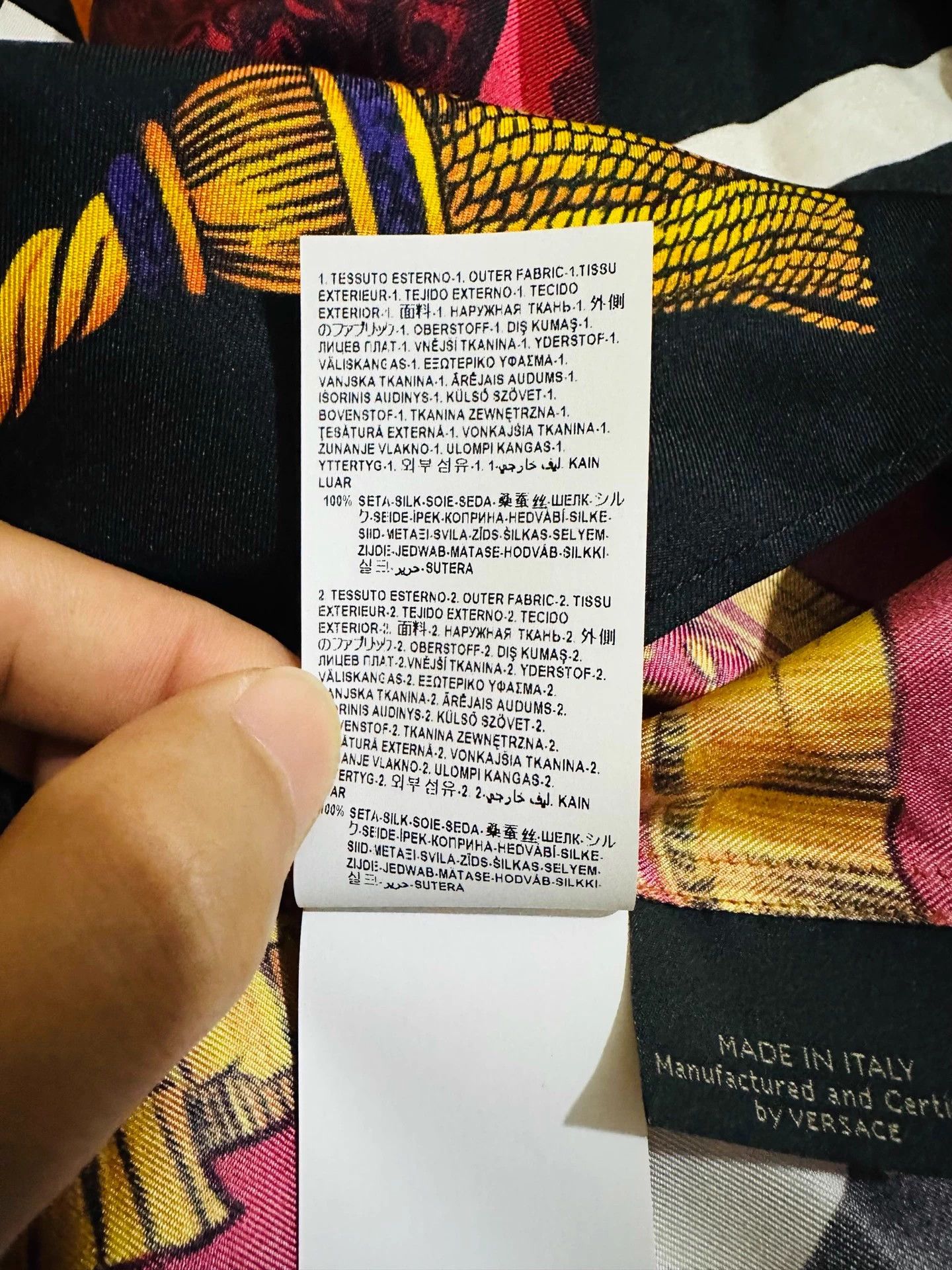 Versace Versace Mainline Runway Limited Silk Shirt Size US XS / EU 42 / 0 - 8 Thumbnail