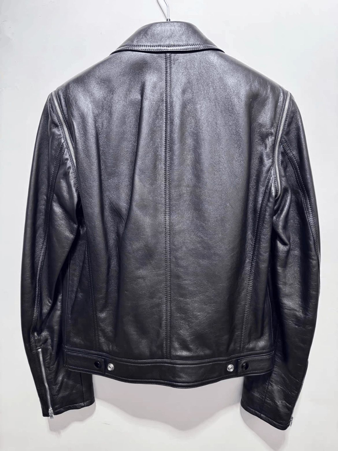 Saint Laurent Paris Sz 46 Saint Laurent Paris by Hedi 15AW Runway Leather Jacke Size US S / EU 44-46 / 1 - 2 Thumbnail