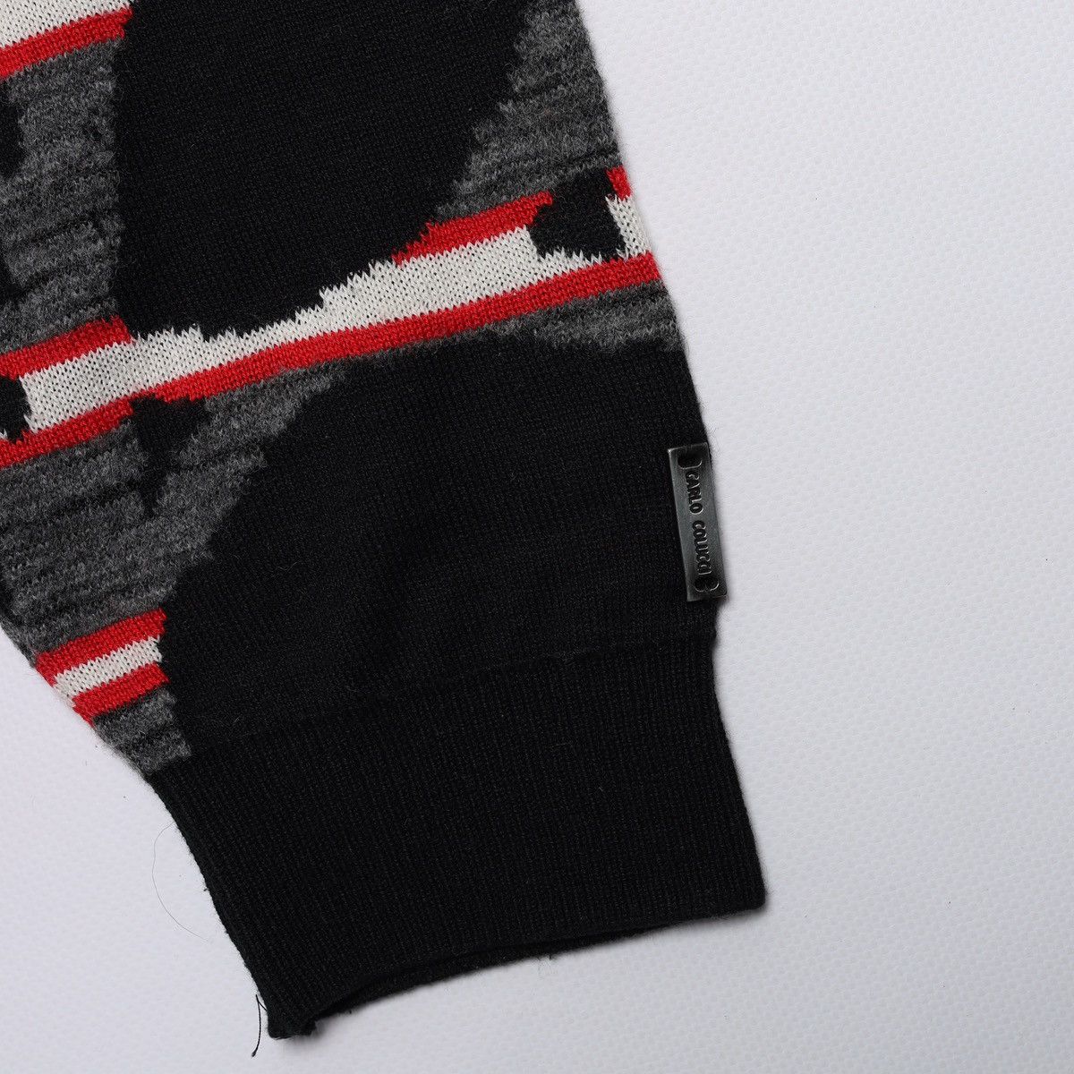 Carlo Colucci Carlo Colucci Sweater Multicolor Coogi Black Printed Size US M / EU 48-50 / 2 - 8 Thumbnail