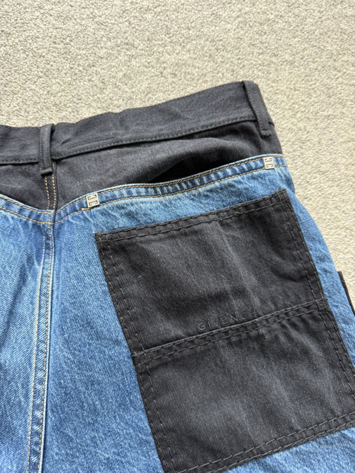 Givenchy GIVENCHY MATTHEW WILLIAMS MMW Contrast Panel Denim Sz 34 Size US 34 / EU 50 - 8 Thumbnail