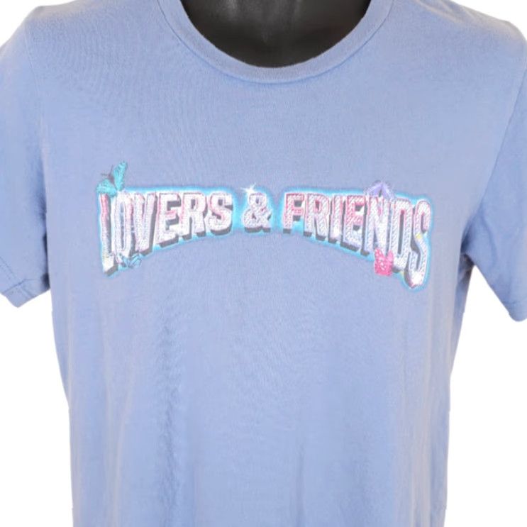Vintage VINTAGE Lovers & Friends T Shirt Mens Medium Blue 2022 Music Festival Hip Hop Mens Shirt Blue 2022 Music Festival Hip Hop Fans Size US M / EU 48-50 / 2 - 2 Thumbnail