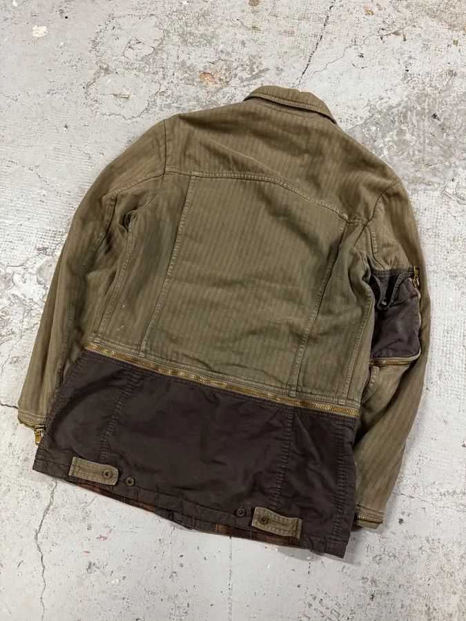 Dolce & Gabbana AW2003 Dolce & Gabbana Khaki Multi-Zip Cargo Jacket Size US M / EU 48-50 / 2 - 6 Thumbnail