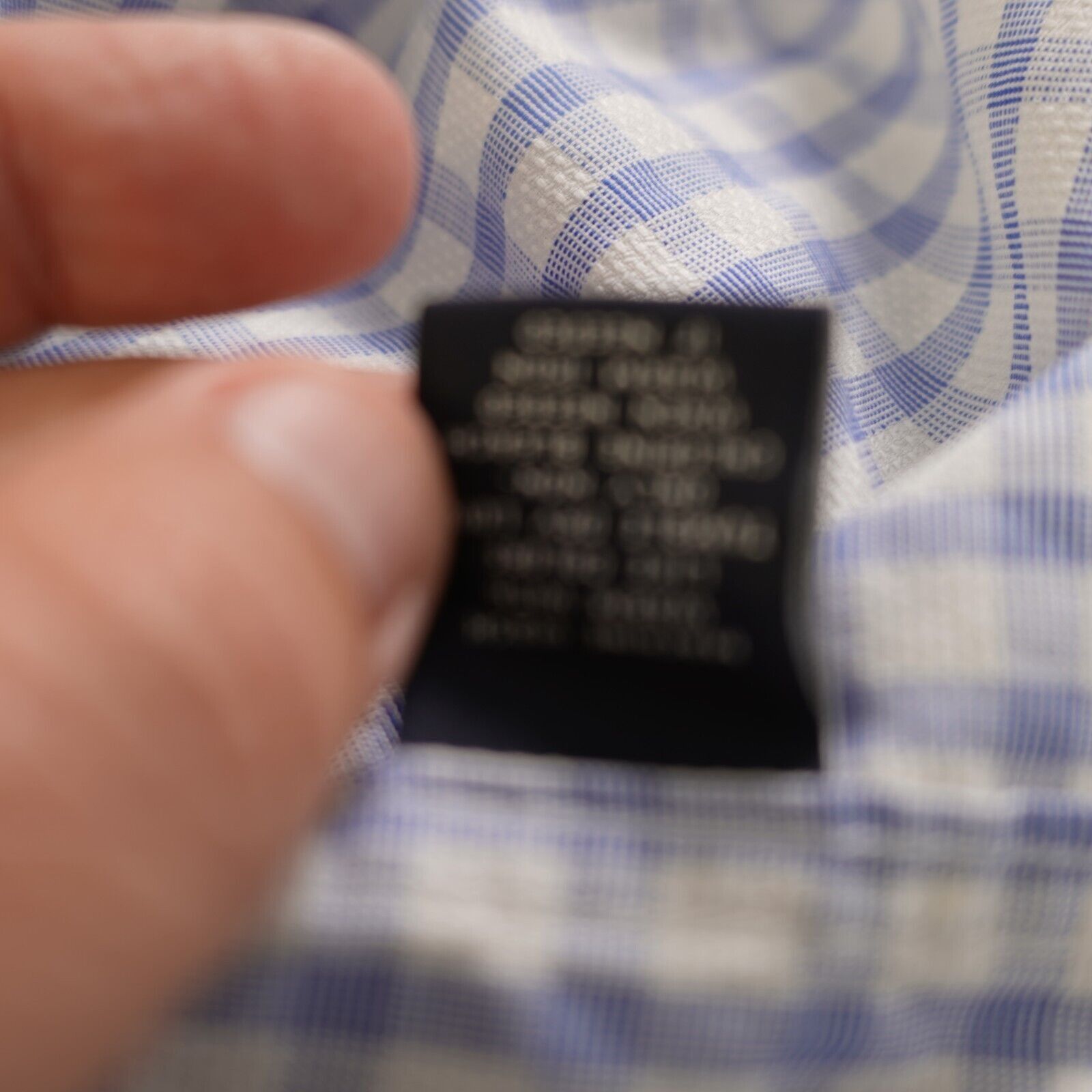 Hart Schaffner Marx Hart Schaffner Marx Blue Purple Check Medium Collared Dress Size US M / EU 48-50 / 2 - 9 Thumbnail