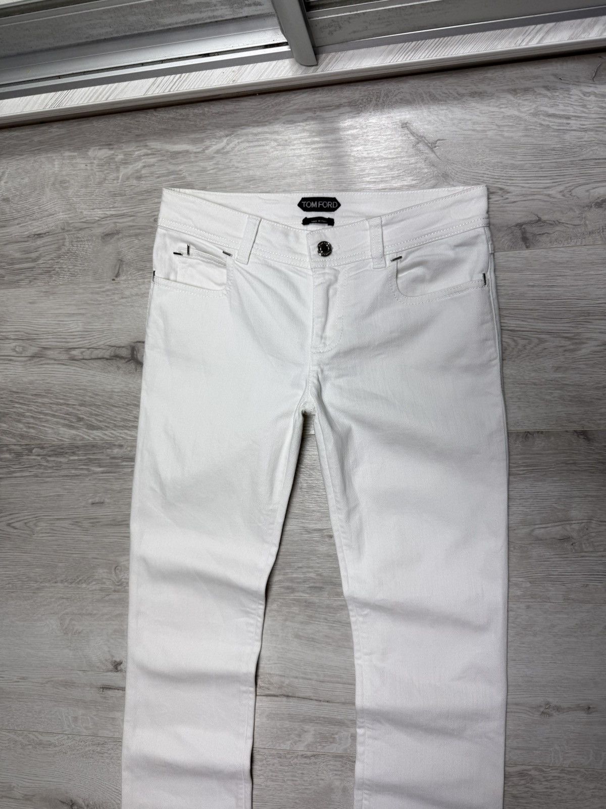 Tom Ford Tom Ford White Jeans Women’s Luxury Denim Pants Size 26 Size 26" / US 2 / IT 38 - 2 Thumbnail