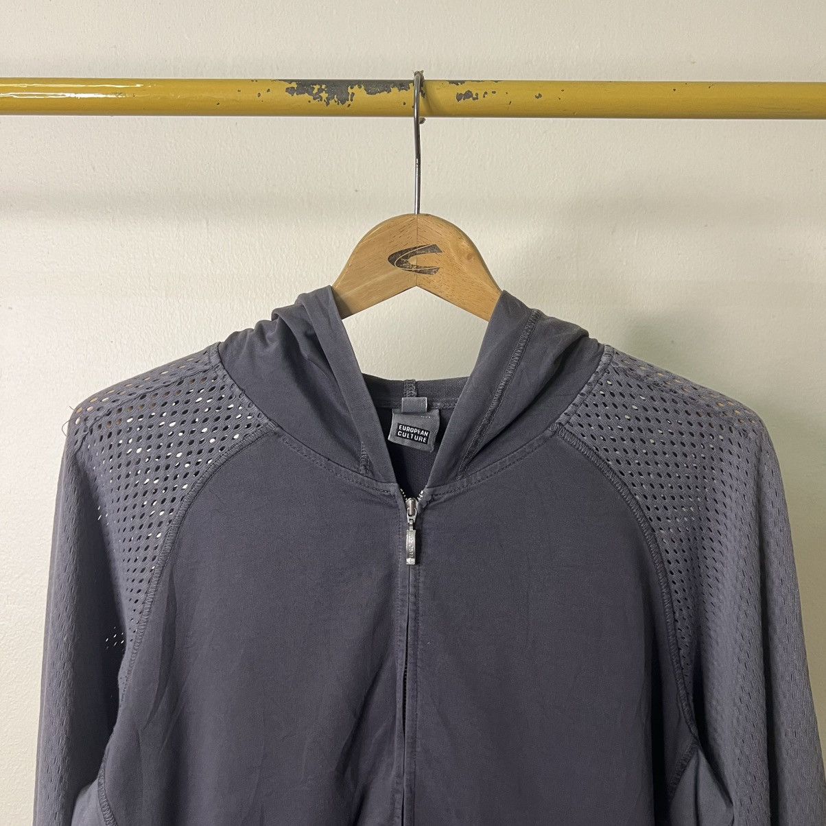 If Six Was Nine EUROPEAN CULTURE ROYAL DYE BONDAGE MESH NETTING ZIPER HOODIE Size US L / EU 52-54 / 3 - 2 Thumbnail