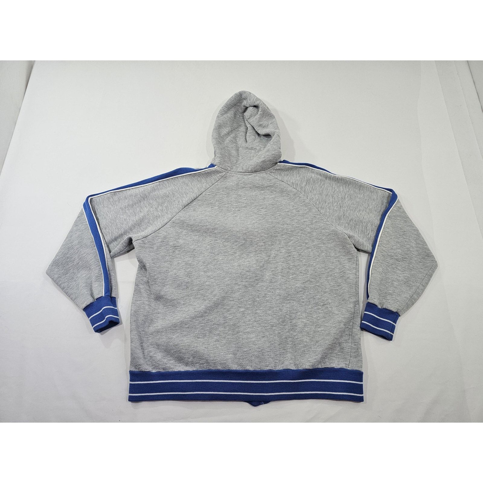Nike 80s NIKE Zip-Up Hoodie Sweatshirt GRAY Blue Sz XL Size US XL / EU 56 / 4 - 2 Thumbnail