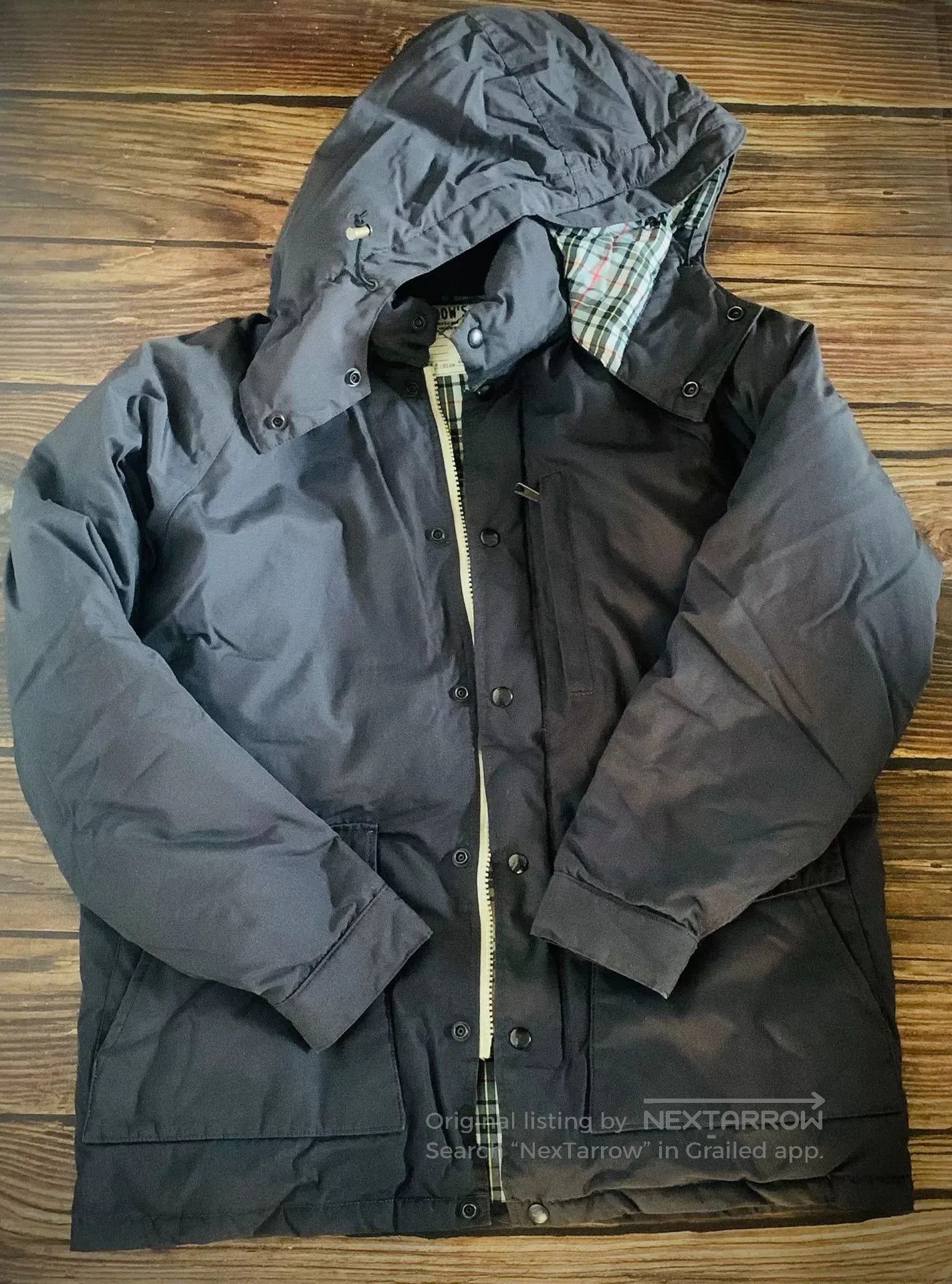 Pherrow's chic gray puffer jacket with hood. Size US L / EU 52-54 / 3 - 2 Thumbnail