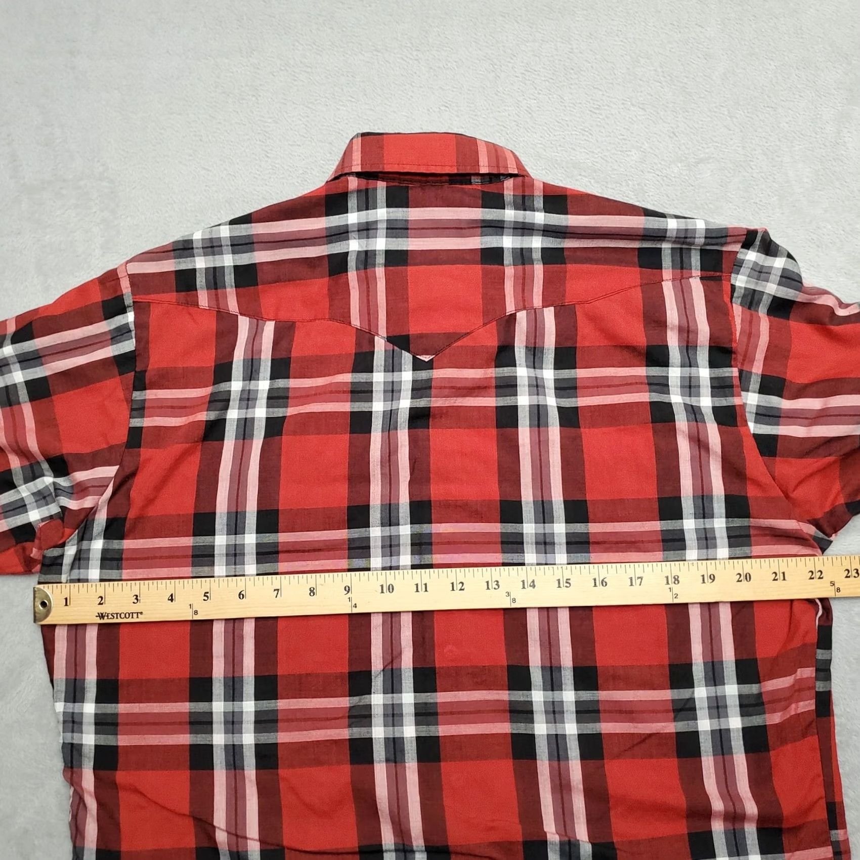 Vintage VINTAGE Panhandle Slim Shirt Men M Red Plaid Snap Western Cowboy Shirt Mens Size US M / EU 48-50 / 2 - 5 Thumbnail