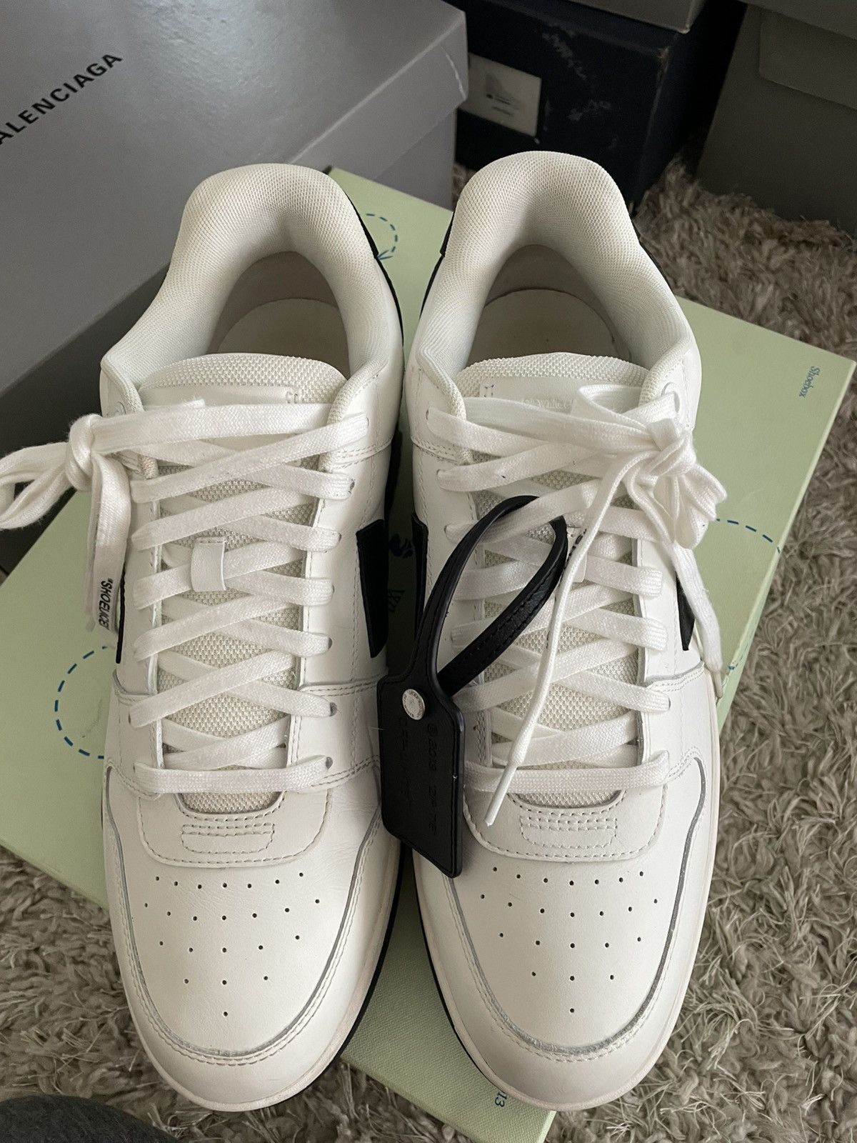 Off-White Off White Out of Office White/Black Size US 13 / EU 46 - 5 Thumbnail