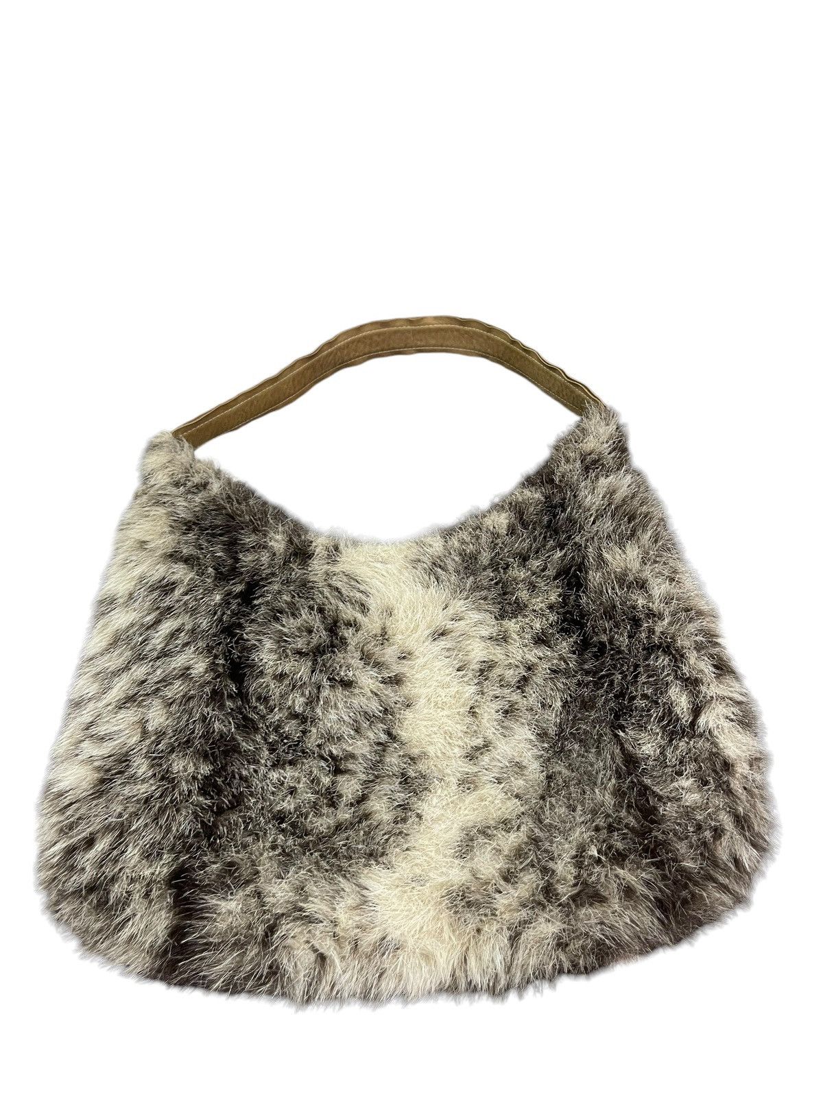 Genuine Leather Full Hairy Fur Cherosita Tote Shoulder Bag 9🟩 Size ONE SIZE - 12 Thumbnail