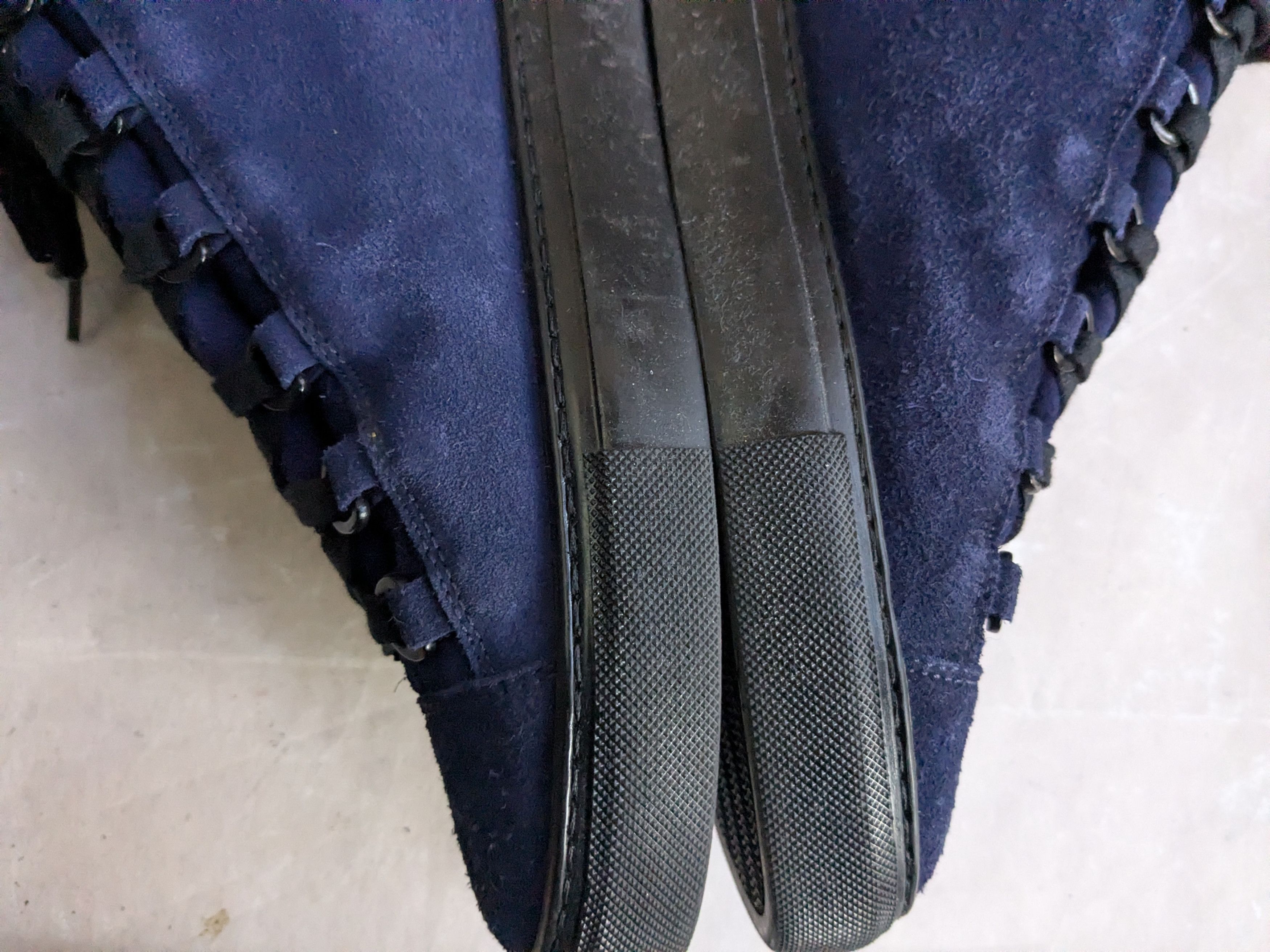 Balenciaga Balenciaga Arena Blue 10 Suede Leather High Tops Black Size US 10 / EU 43 - 9 Thumbnail