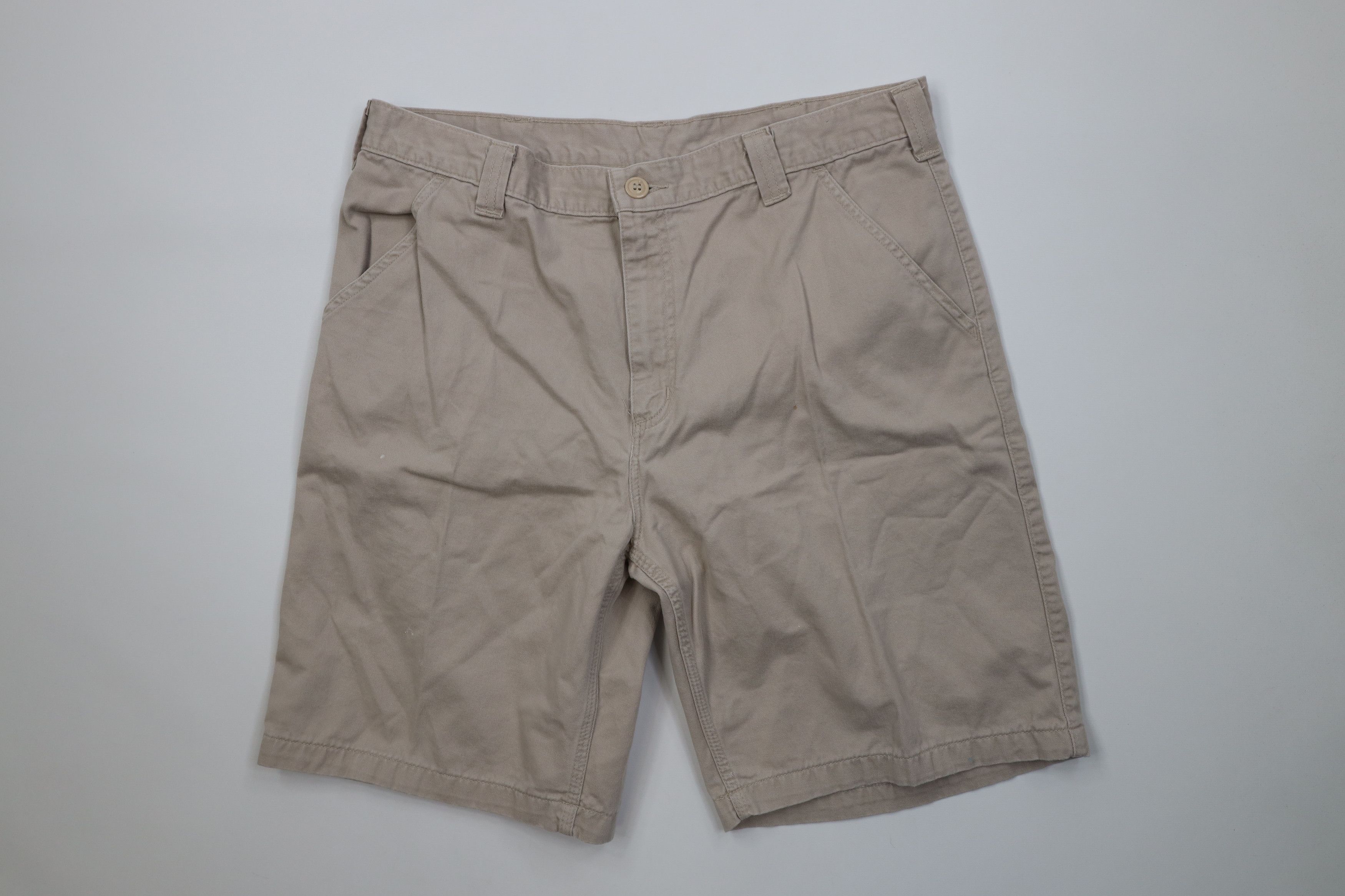 Carhartt Vintage Y2K Carhartt Relaxed Dungaree Chino Shorts Stone Size US 38 / EU 54 - 1 Thumbnail