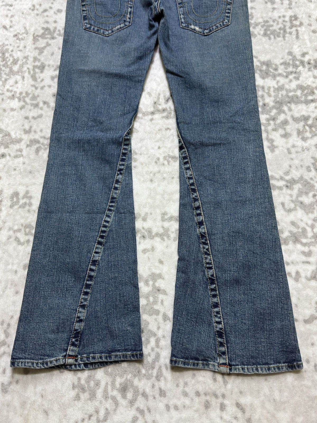 True Religion Flared True Religion Joey Distressed Boot Cut Low Rise Denim Size US 30 / EU 46 - 11 Thumbnail