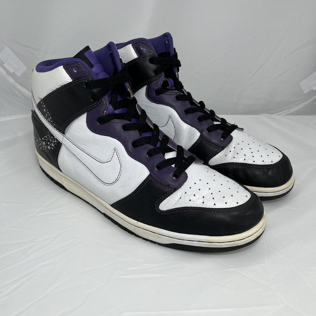 Nike × Vintage Vintage Rare 2006 Nike Dunk High Quasar Moon and Stars Drip Size US 13 / EU 46 - 2 Thumbnail