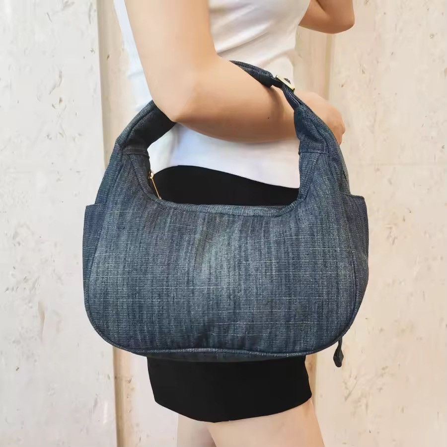 Japanese Brand × Vintage Large Capasity Denim Jean Hobo Bag Size ONE SIZE - 2 Thumbnail