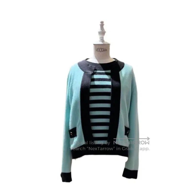 Chanel Chanel Oversized Color-Blocked Cashmere Cardigan . Size M / US 6-8 / IT 42-44 - 1 Thumbnail