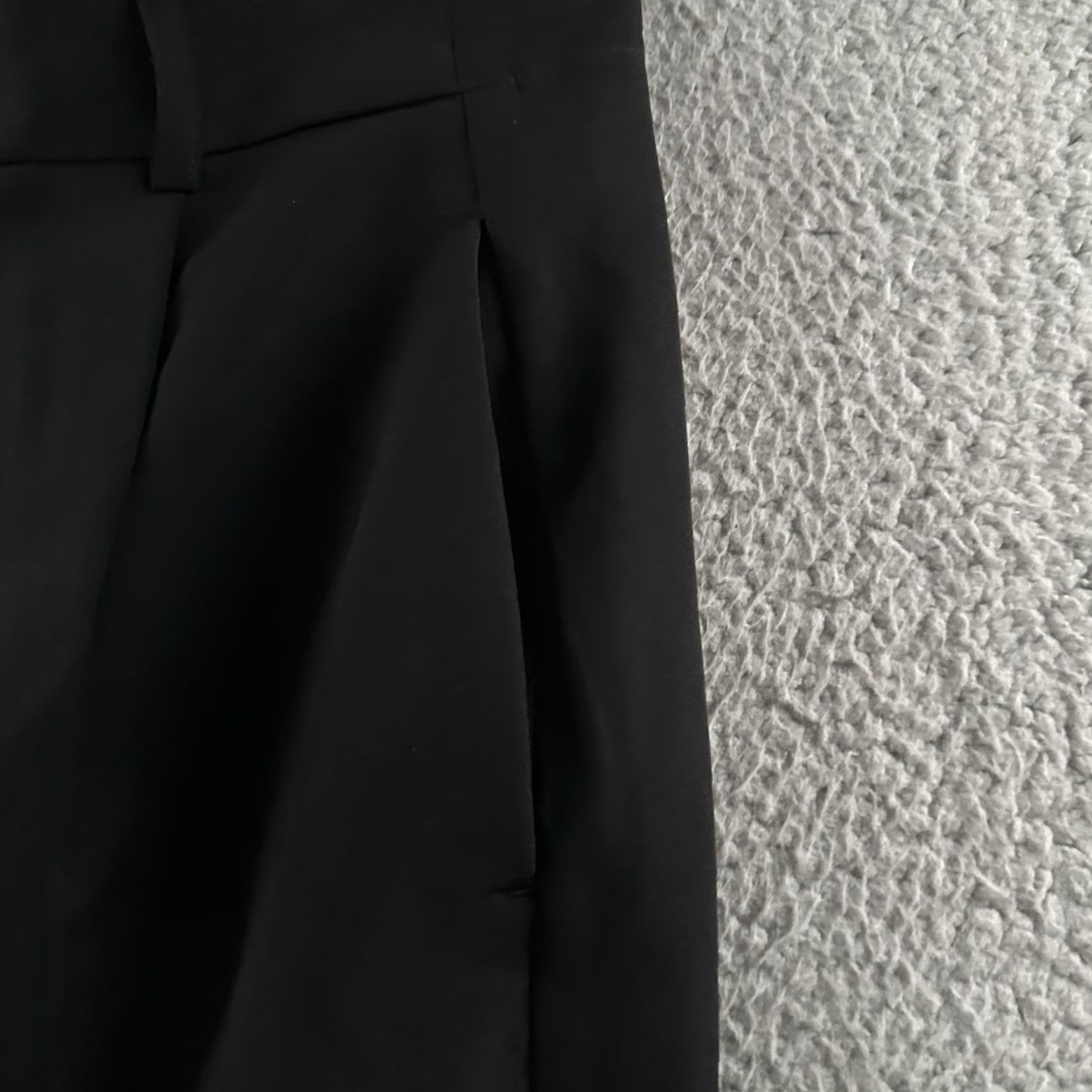 Express Express Womens Pants Size 12 Black Ankle High Rise Career Polyester Blend Size 34" / US 12 / IT 48 - 3 Thumbnail