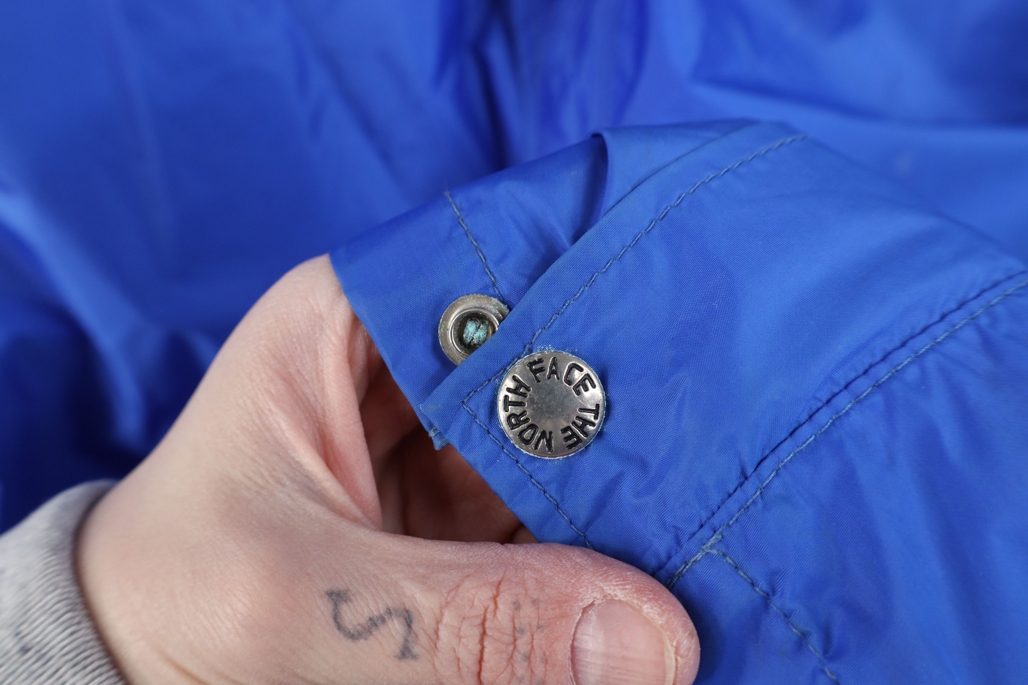 The North Face Vintage 90s The North Face Hooded Rain Jacket Blue USA Size US XL / EU 56 / 4 - 14 Thumbnail