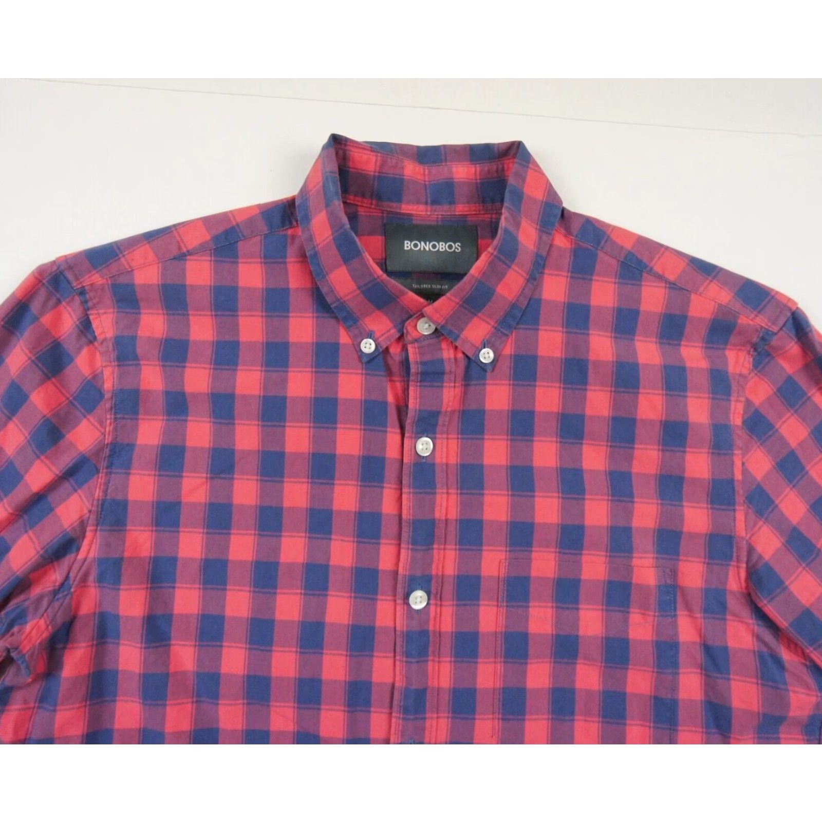 Bonobos Bonobos Mens Medium Slim Fit Button Down Long Sleeve Plaid Shirt Size US M / EU 48-50 / 2 - 2 Thumbnail