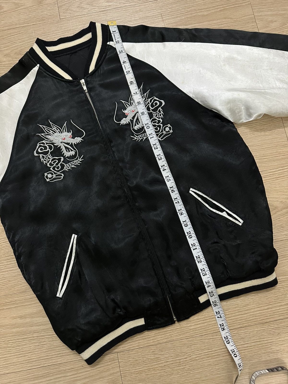 Beauty Beast × Japanese Brand Pearl Diver Bright Co Ltd Dragon Reversible Sukajan Jacket Size US M / EU 48-50 / 2 - 15 Thumbnail