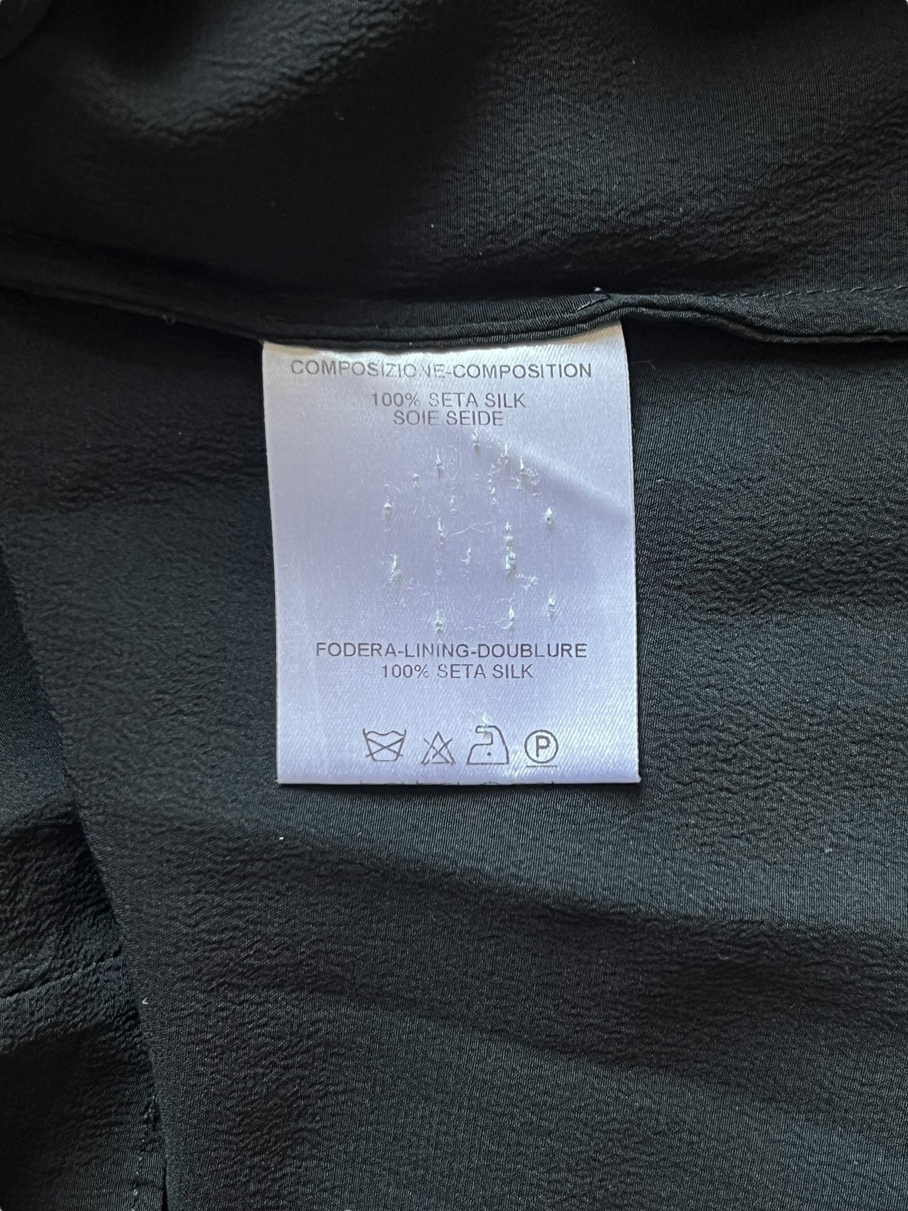 Gucci Gucci by Tom Ford 2001 Black Silk Top Size M / US 6-8 / IT 42-44 - 6 Thumbnail