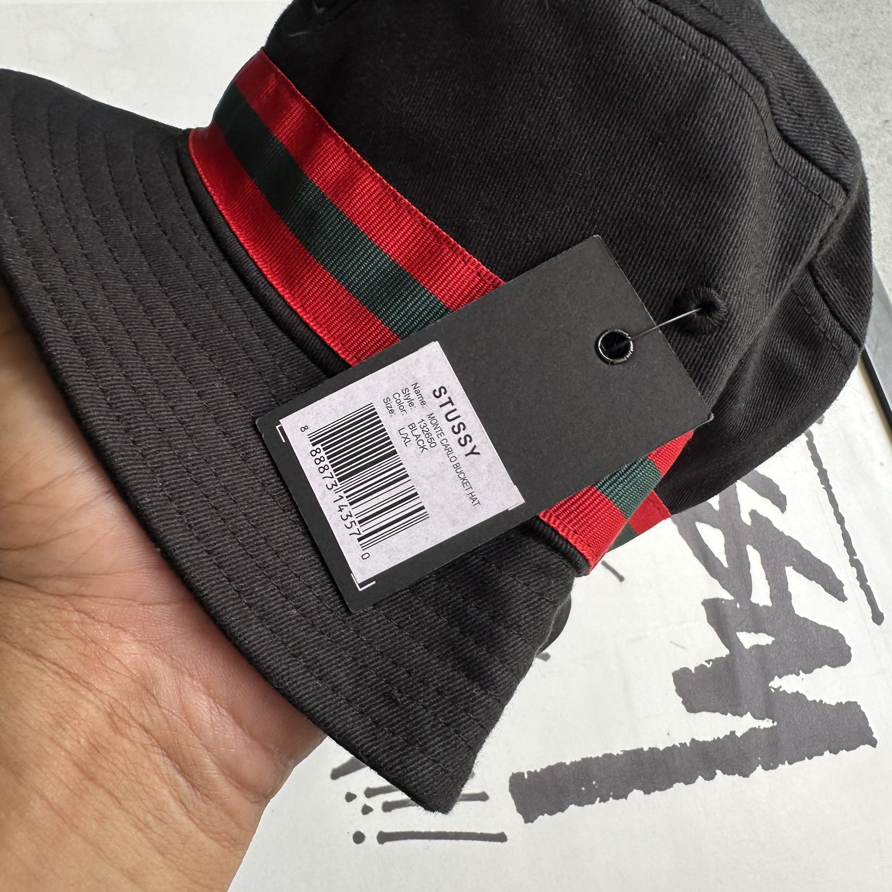 Stussy STUSSY BUCKET HAT MONTECARLO BLACK L/XL Size ONE SIZE - 3 Thumbnail