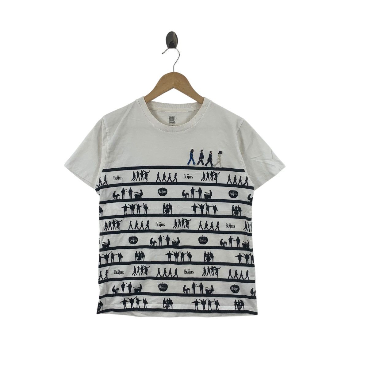 Band Tees THE BEATLES BAND Abbey Road Over Print Graniph Tee Shirt Size S / US 4 / IT 40 - 1 Thumbnail