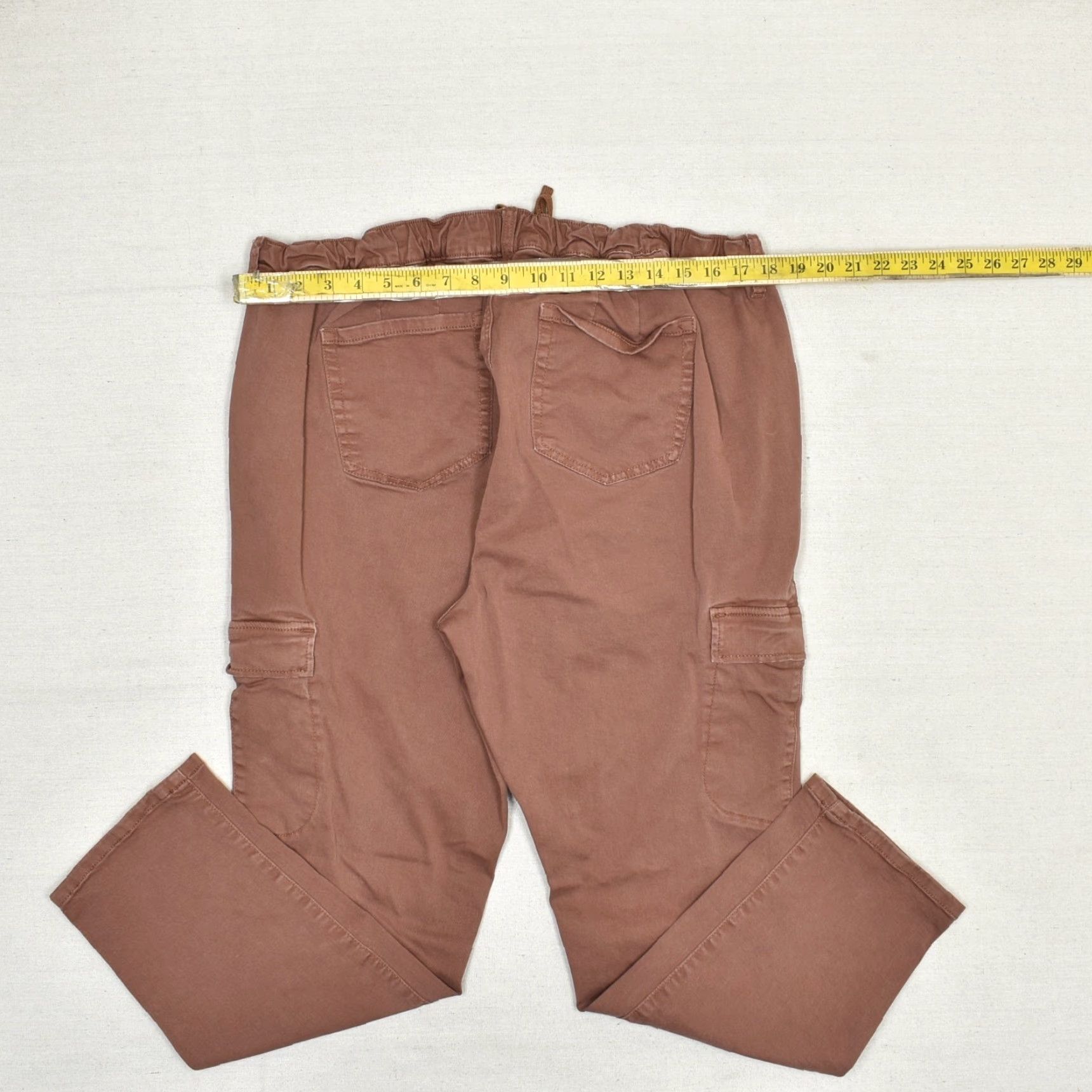 Torrid Torrid Red Cotton Blend Jeans Cargo Straight Pants 2 Plus Size Drawstring Womens Size 26" / US 2 / IT 38 - 4 Thumbnail