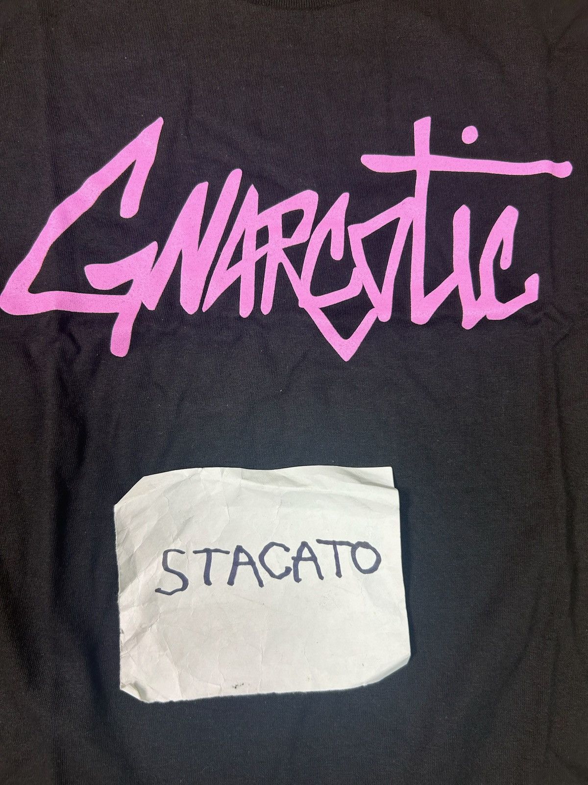 Gnarcotic × Rap Tees Gnarcotic Lil Gnar Logo Tee Black/Pink Size US S / EU 44-46 / 1 - 3 Thumbnail