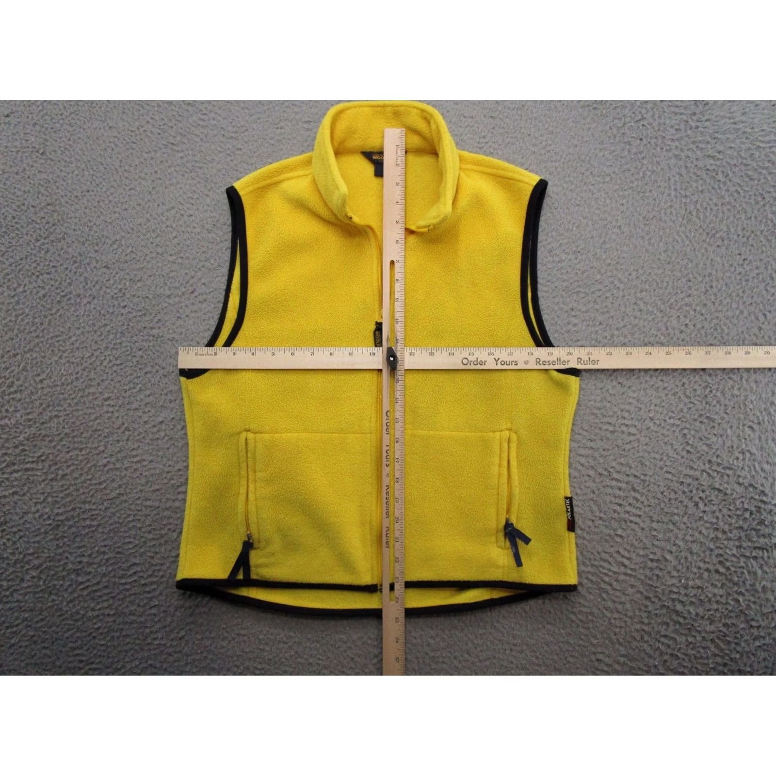 Vintage VINTAGE Woolrich Vest Ladies Yellow Polartec Fleece Zip Short Sleeveless 90s Sz L Womens Size L / US 10 / IT 46 - 5 Thumbnail