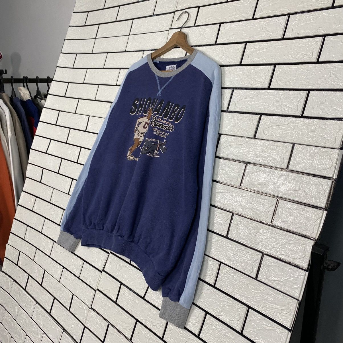 Japanese Brand 📌Vintage Sweatshirt Cartoon Shonanbo Big Logo Japan Made Size US L / EU 52-54 / 3 - 3 Thumbnail