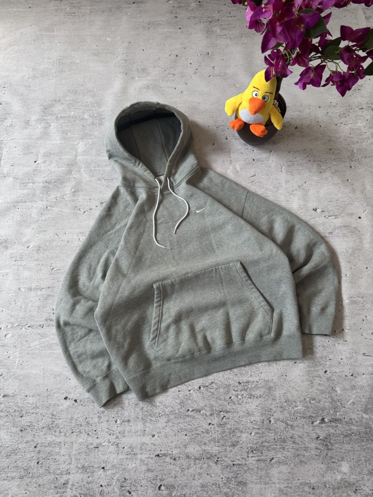 Nike × Vintage NIKE LAB VINTAGE 00s y2k OVERSIZE BAGGY HOODIE BASIC LOGO Size US L / EU 52-54 / 3 - 1 Thumbnail