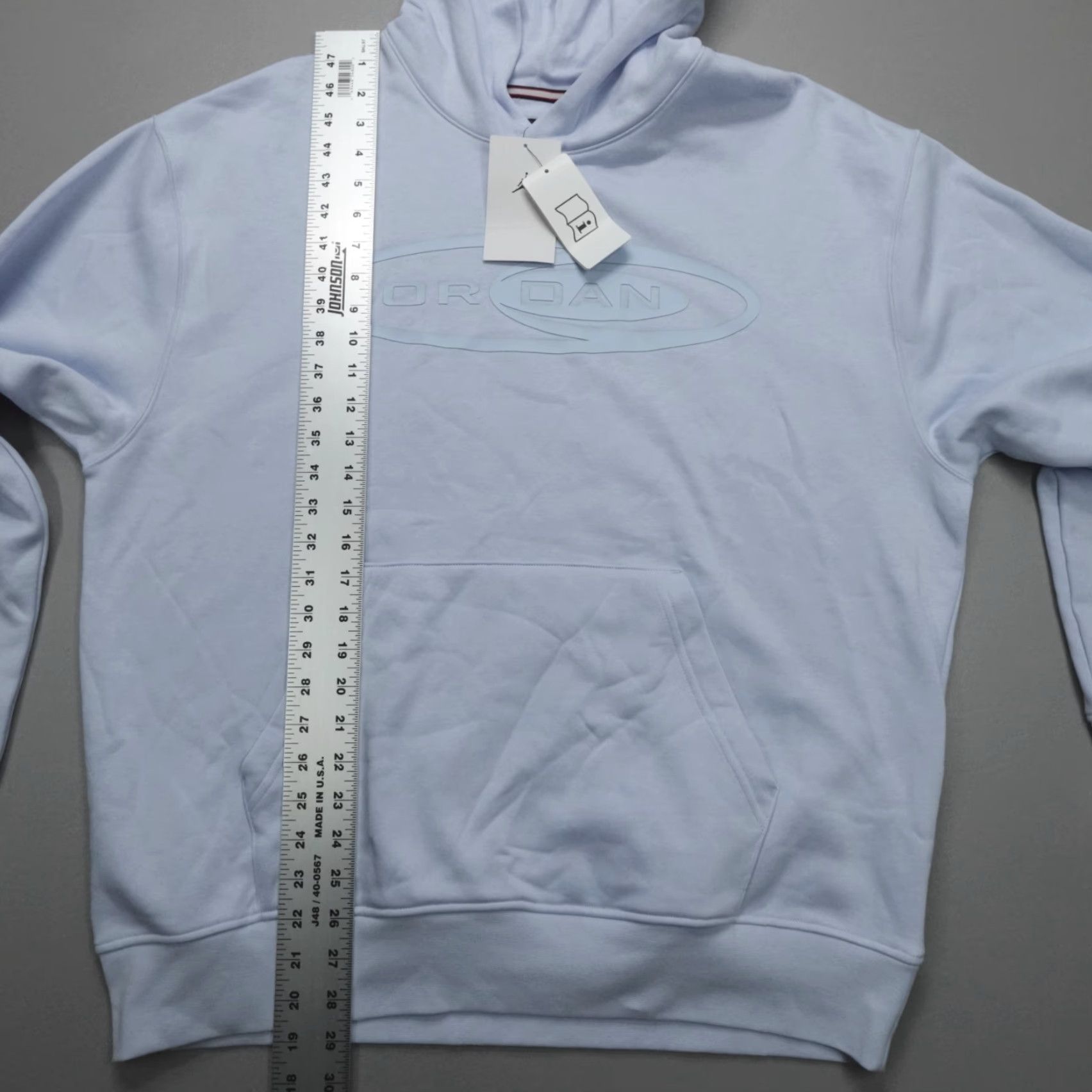 Jordan Brand Jordan Essentials Pullover Hoodie Men L Midweight Brushed Fleece Blue Logo Jumpman Shirt Hoodie Mens Blue Jordan Size US L / EU 52-54 / 3 - 6 Thumbnail