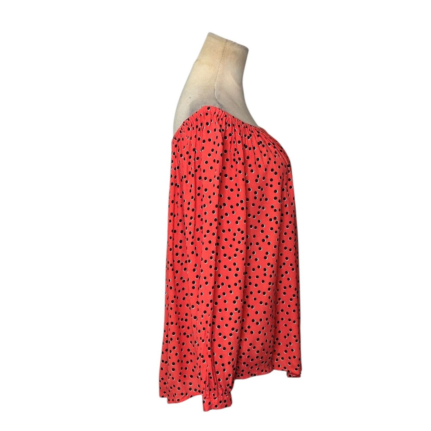 Gap Gap polka dots long sleeves off shoulder blouse size Large Size L / US 10 / IT 46 - 8 Thumbnail