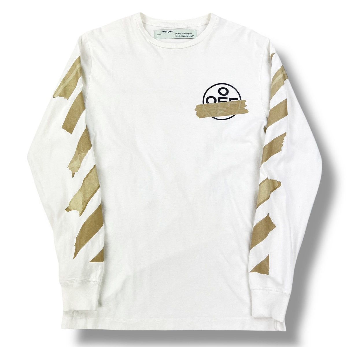 Off-White Off-White Tape Arrows White Long Sleeve T Shirt Size US M / EU 48-50 / 2 - 3 Thumbnail