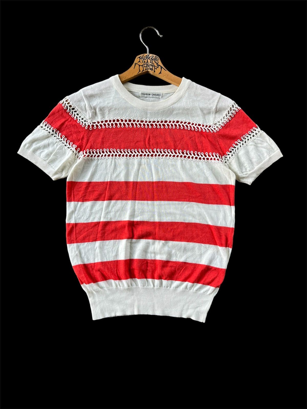 Issey Miyake × Japanese Brand × Tsumori Chisato ⚡️Vintage Tsumori Chisato issey miyake knitted Tee Japan Size M / US 6-8 / IT 42-44 - 1 Thumbnail