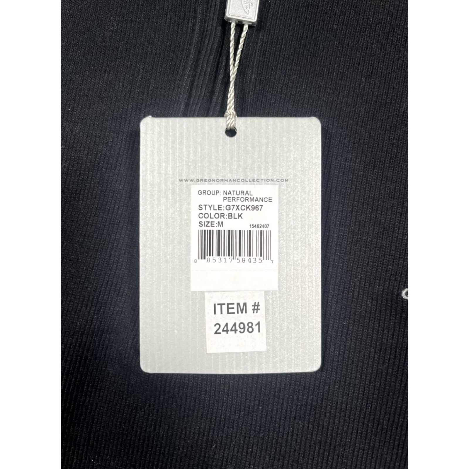 Logo 7 Greg Norman Sweatshirt Mens M Black 1/4 Zip Golf Pullover Shark Logo Knit Size US M / EU 48-50 / 2 - 4 Thumbnail