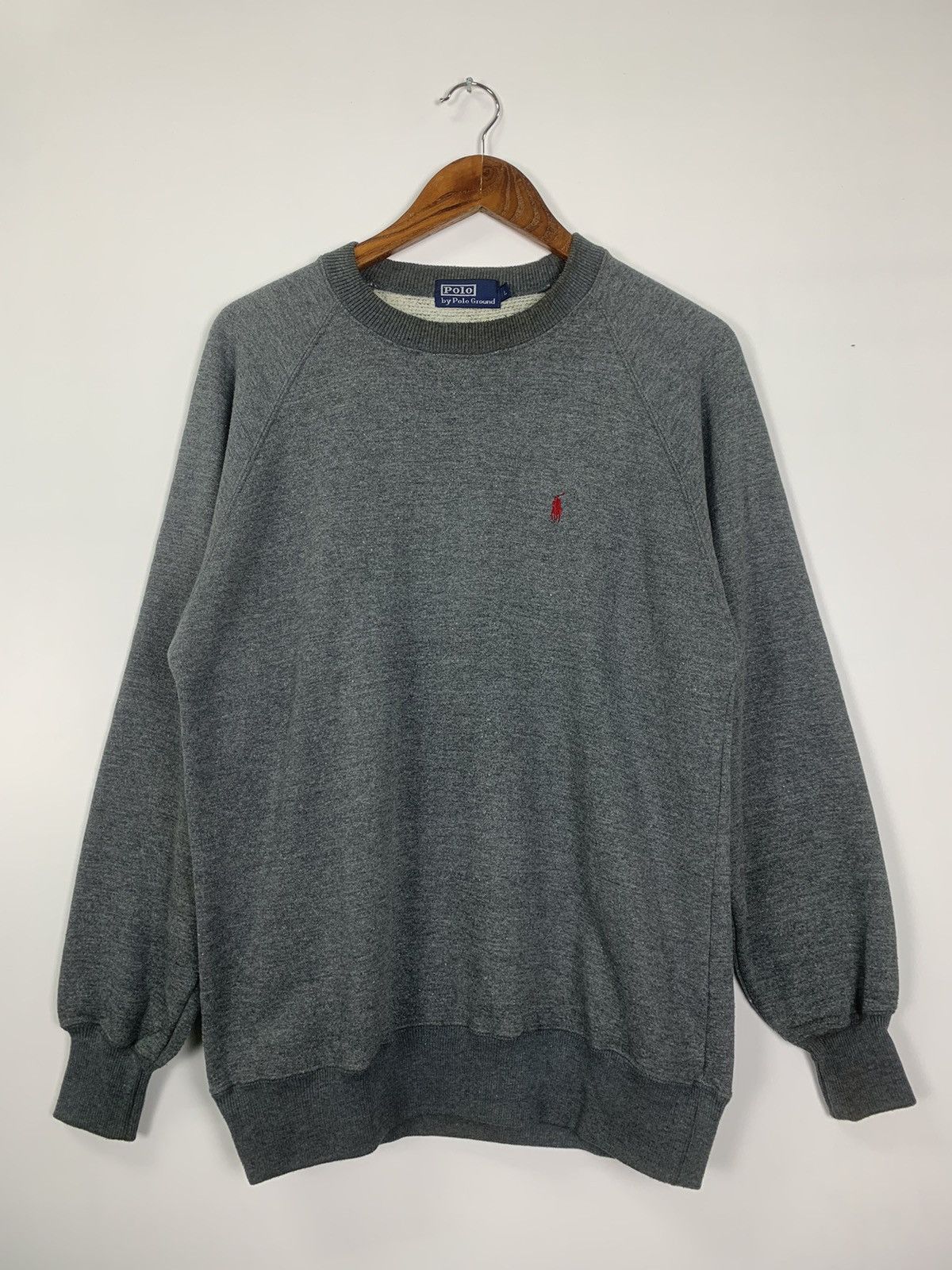 Vintage Vintage Polo Ground Sweatshirt Size US L / EU 52-54 / 3 - 1 Thumbnail